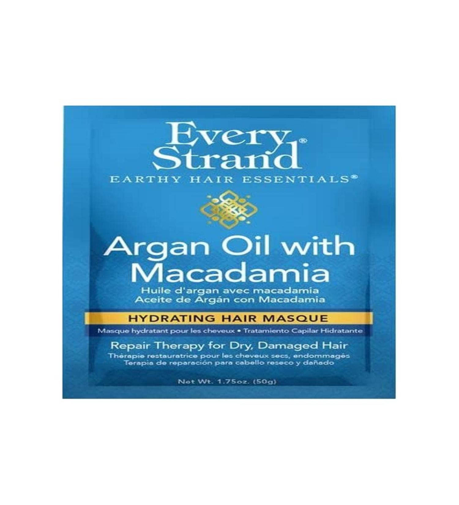 Every Strand Argan Oil With Macadamia Hydrating Hair Masque 1.75oz 1.75 Ounce