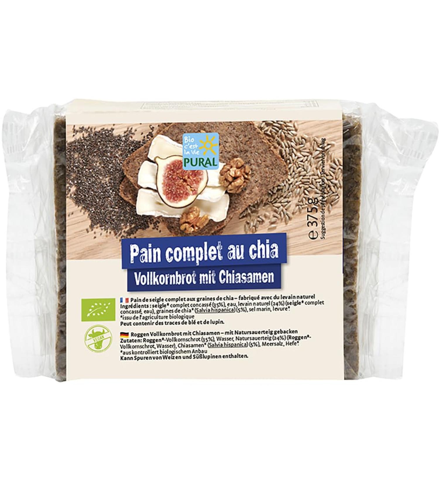 PURALIMENT - PAIN AUX GRAINES DE CHIA 375G