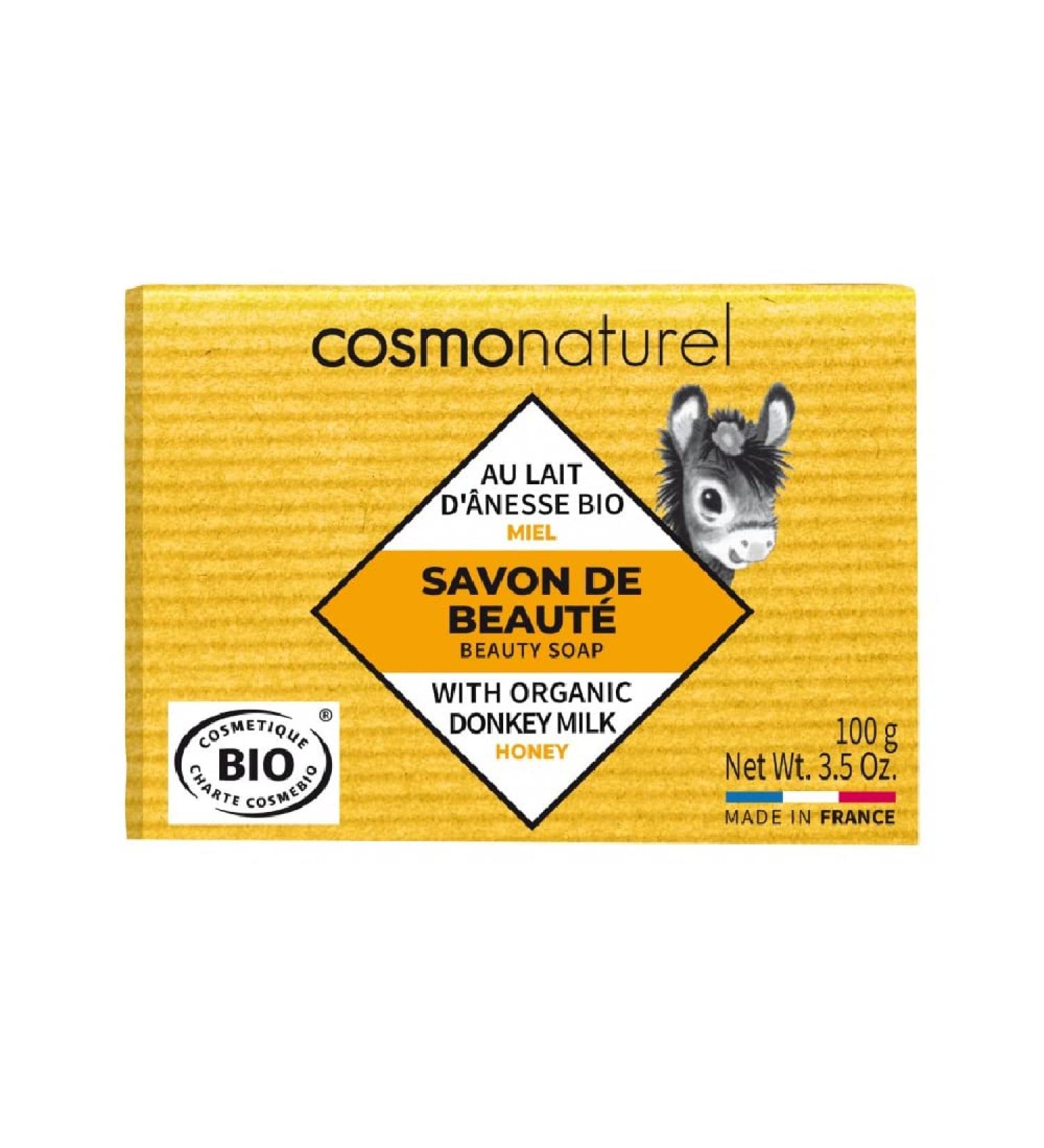 Cosmo Naturel Donkey Milk Soap Fragrance Free with Honey 100g