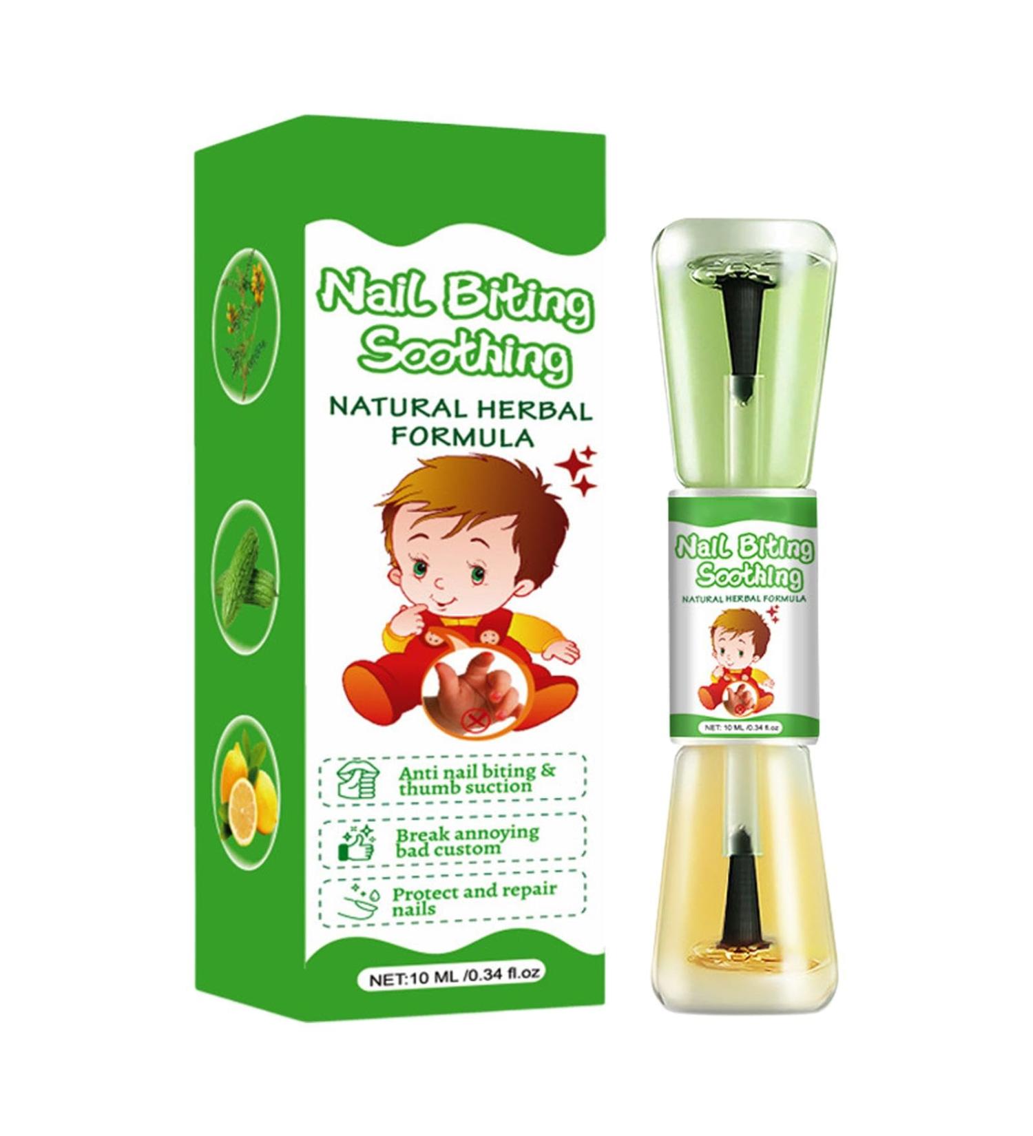 Anti Nail Biting Nail Polish - Thumb Sucking Stop Nails Polish Bitter Nail Water | Stop Biting Nails For Kids Adults | Natural Anti Nail Biting Polish Prevent Thumb Sucking And Stop Nail Biting 10 Ml - Buy Online on GoSupps.com