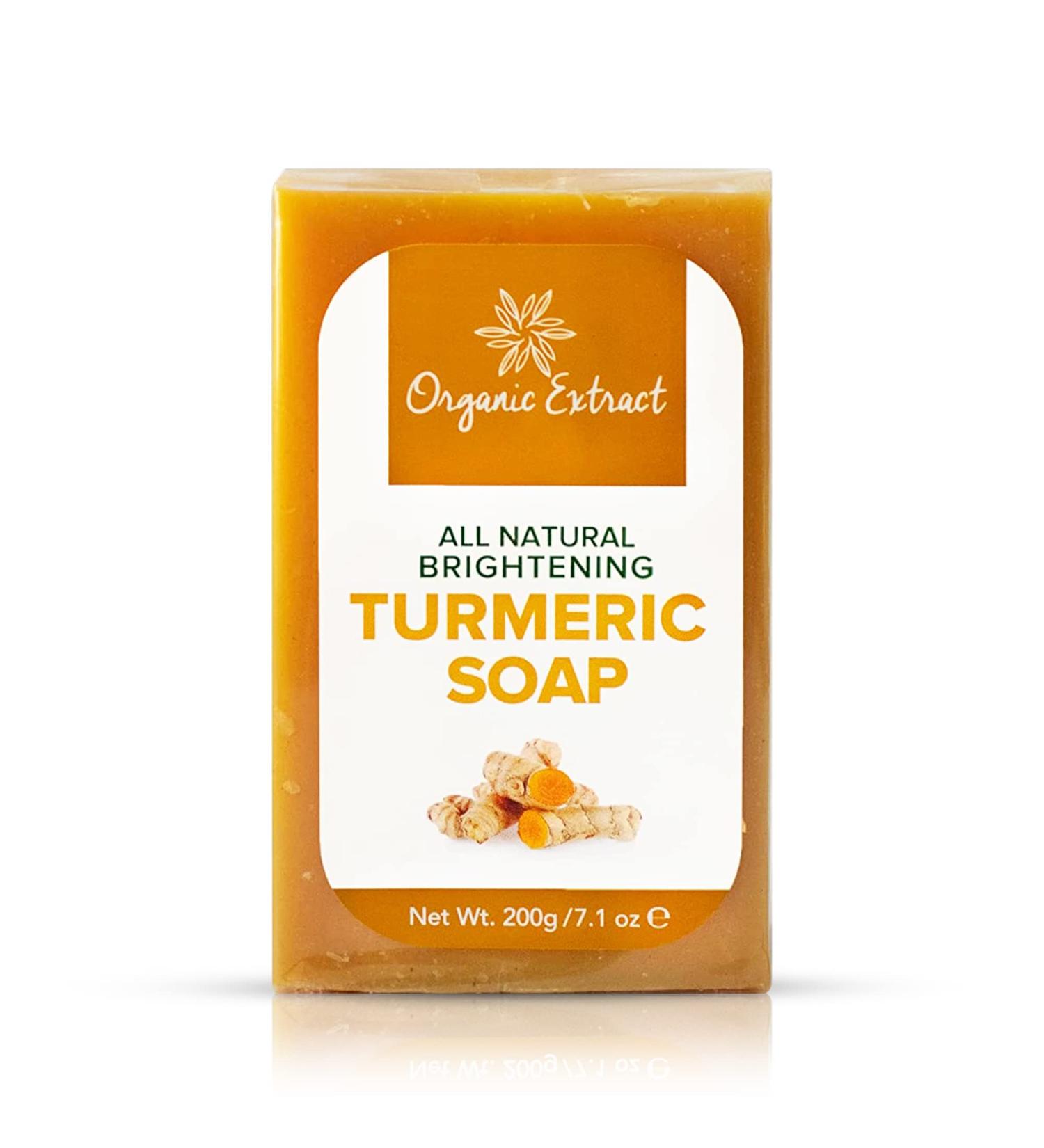 Turmeric Soap Bar - 7.05fl oz | Skin Brightening Deep Moisturizing & Acne Reducing - Ideal for Healthy Skin - Buy Online on GoSupps.com
