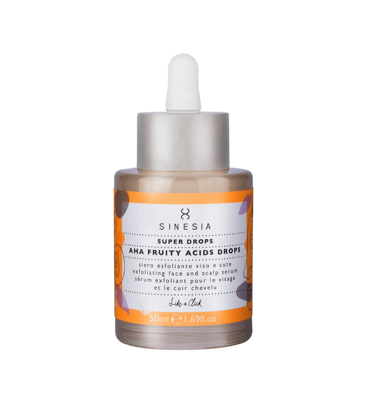Sinesia Super Drops 1.7 oz - AHA Exfoliating & Brightening Serum for Skin & Scalp | Moisturizing Pore-Tightening Treatment - Buy Online on GoSupps.com