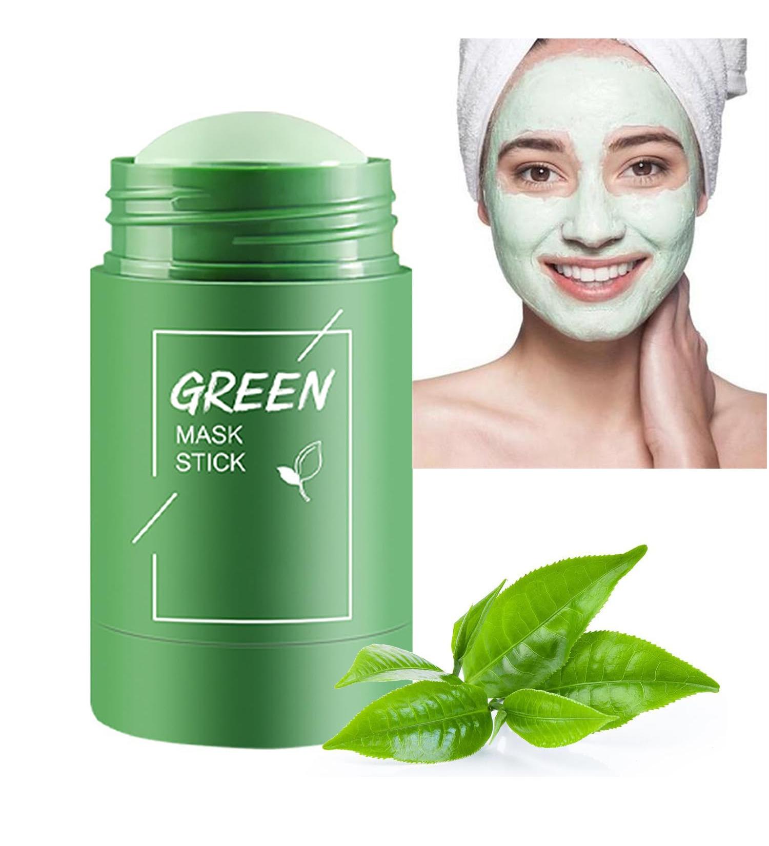 Green Tea Cleansing Mask Stick Blackhead Remover with Green Tea Extract Green Tea Mask Stick for Face Deep Pore Cleansing Face Moisturizer and Oil Control Suitable for All Skin Types - Buy Online on GoSupps.com