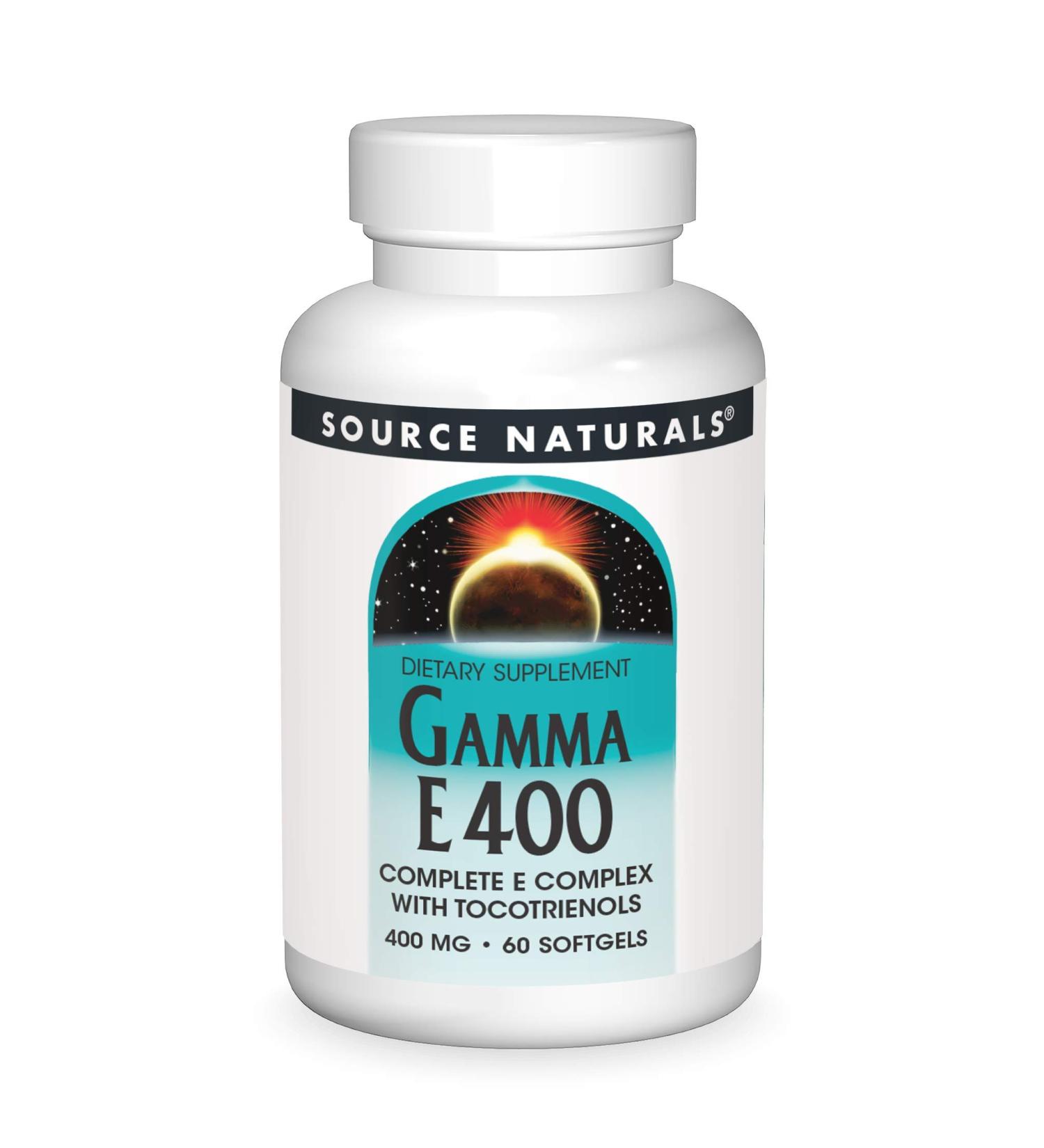 Source Naturals Gamma E 400 Complex with Tocotrienols - 400 mg, 60 Softgels for Enhanced Antioxidant Support - Buy Online on GoSupps.com