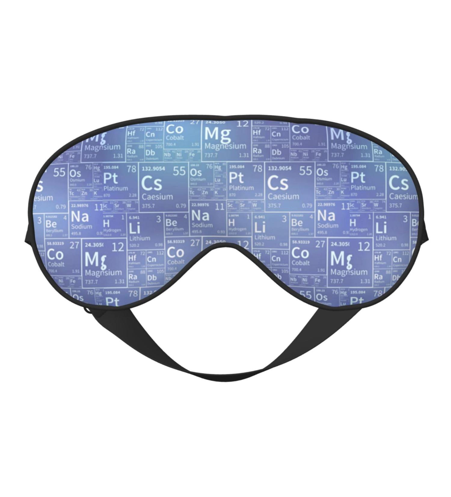 Double-Sided Eye Mask | Funny Periodic Table Sleep Shade | Unisex Night Cover for Restful Sleep - International Shipping Available - Buy Online on GoSupps.com