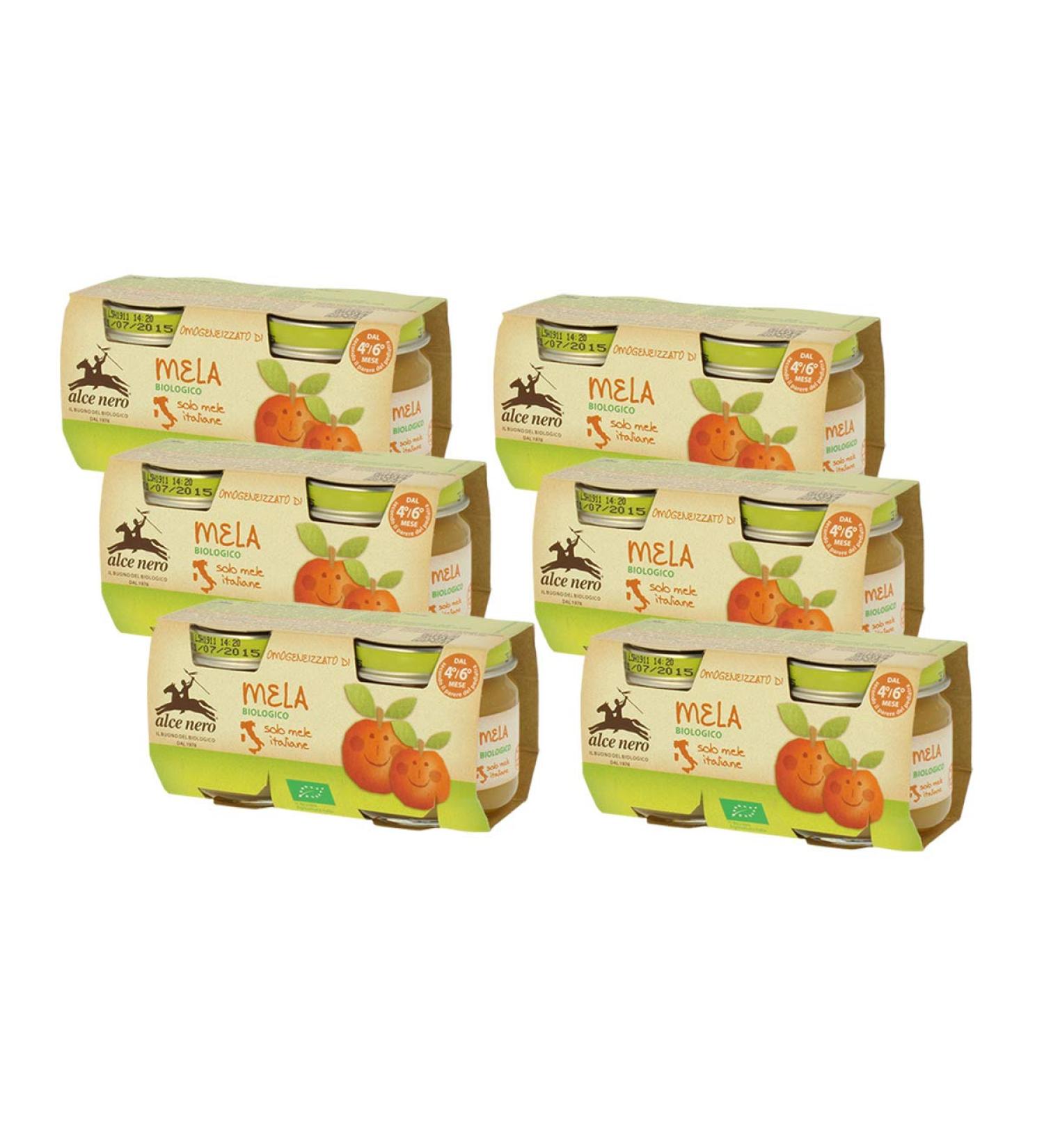 Alce Nero Alce Nero - Homogenized with Organic Apple - 12 x 80 g