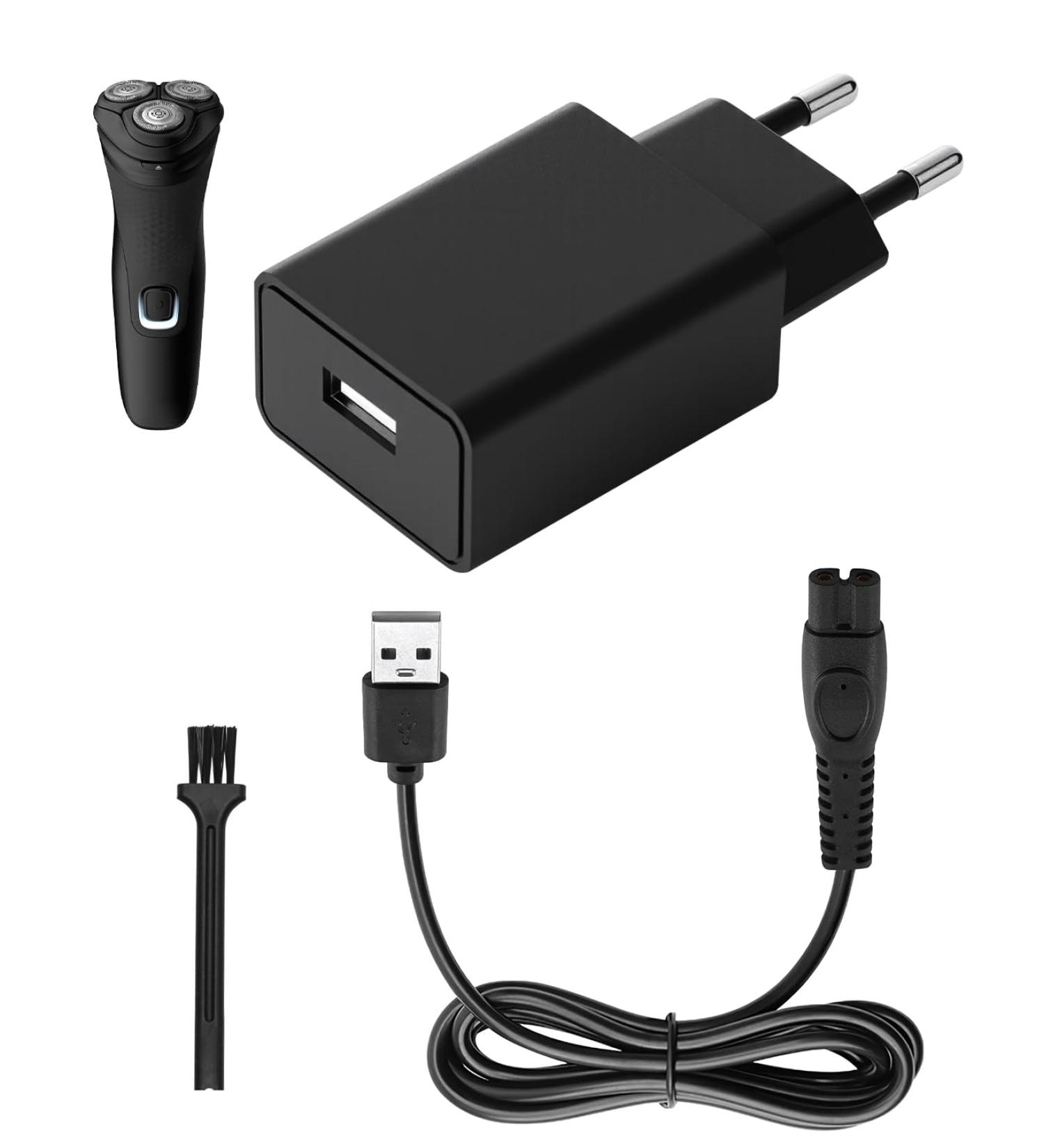 5V Chargeur Rasoir pour Philips OneBlade 360 Series QP2824 QP2834 QP2724 QP2734 QP2720 QP4631 MG5910 MG7910 MG7950 MG7930 MG9510 X3001 One Blade Philipp Chargeur Adaptateur avec USB C ble - Buy Online on GoSupps.com