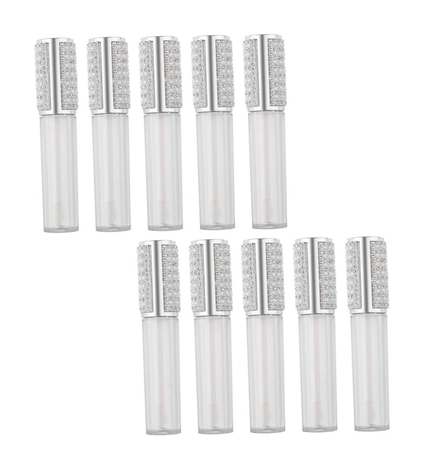 Happyyami Lot de 10 Tubes Gloss L vres 5 Ml Ronds Transparents en Verre pour Maquillage L vres DIY Voyage - Buy Online on GoSupps.com