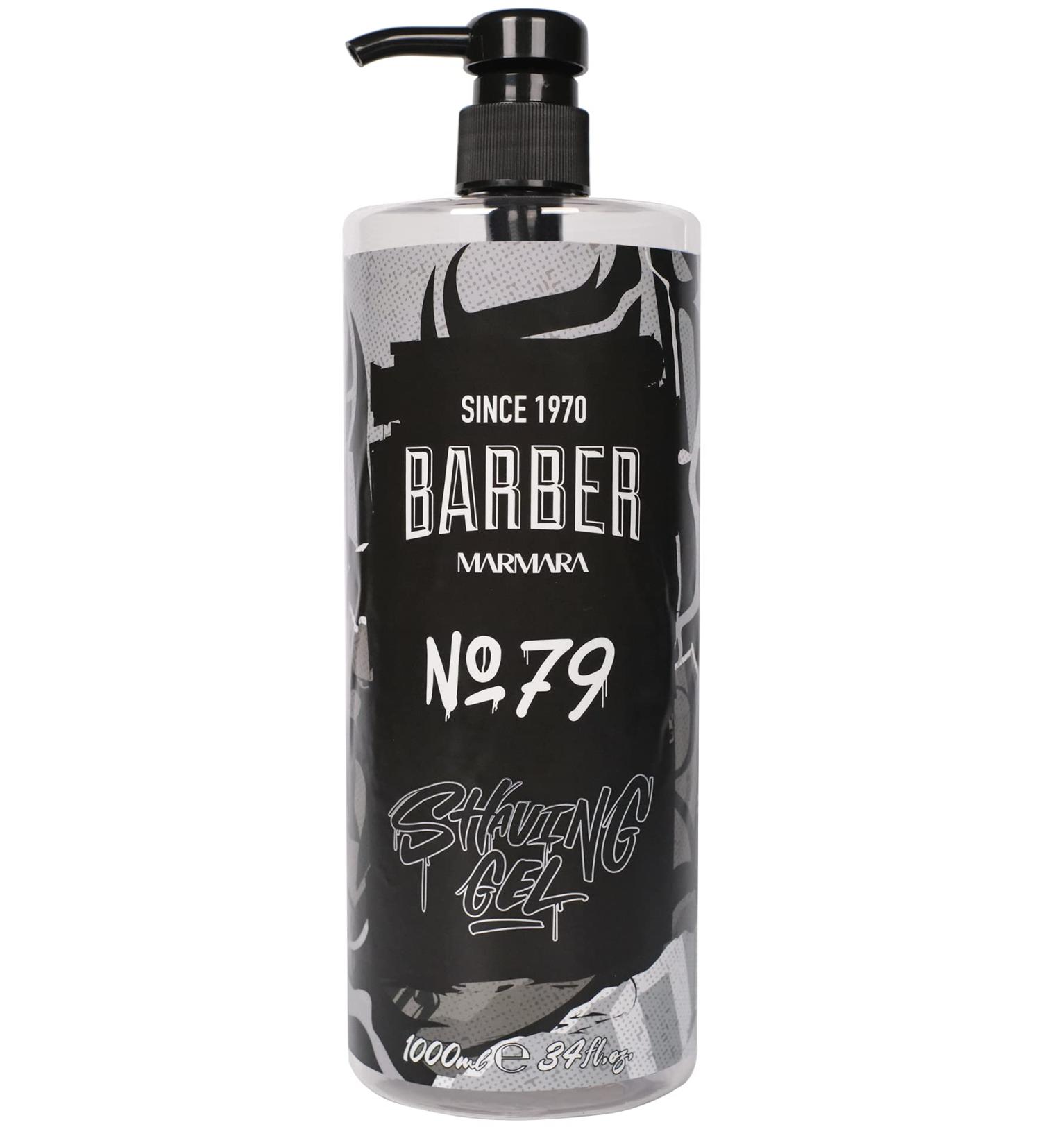 Barber Marmara No.79 Shaving Gel for Men - 1000ml Transparent Razor Gel | Precise Beard Contours | Foams-Free & Skin Cooling | Ideal Beard Care Solution - Buy Online on GoSupps.com