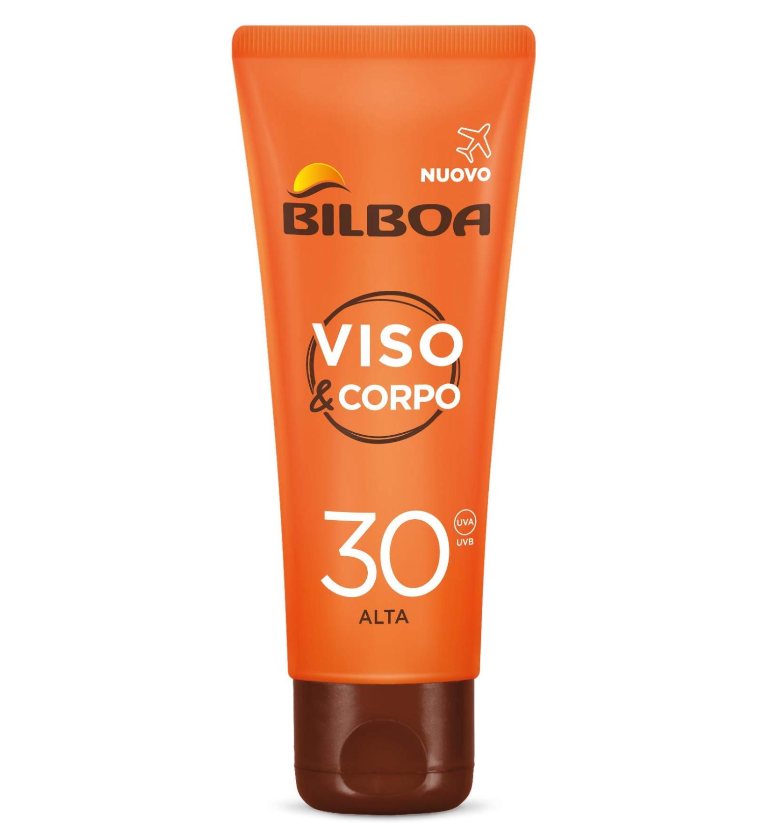 Bilboa Face and body cream for the face and body with SPF 30 Travel Size for long-lasting and intensive browning counteracts the sign of aging travel size 75 ml