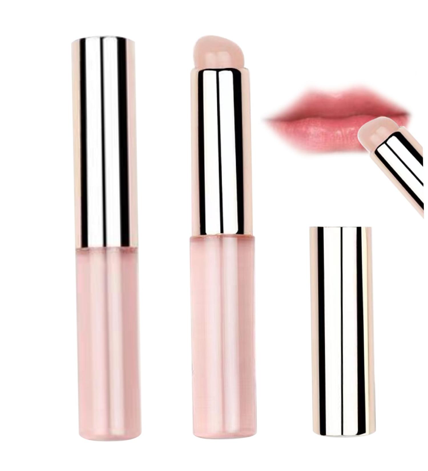 2 PCS Reusable Lipstick Brush Set - Silicone Lip Applicator with Dust Cover for Lipsticks Lip Gloss & Balm - Multi-Functional Beauty Tool - Buy Online on GoSupps.com