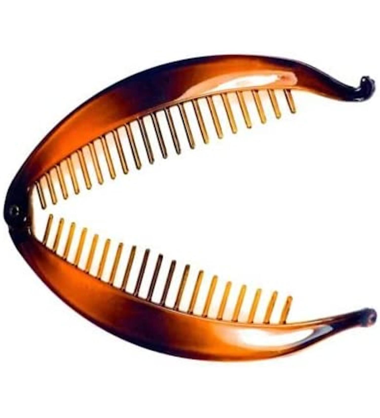 BANANA Fish Clip Wide Tort Brown Toned Comb Hair Grip 14cm Ponytail - Buy Online on GoSupps.com