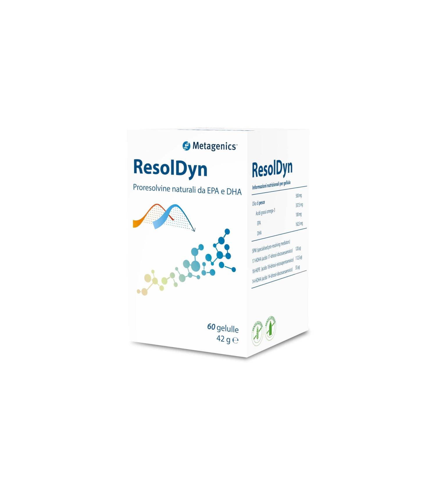  Metagenics ResolDyn - Natural Proresolvines from EPA and DHA - 60 Capsules - Buy Online on GoSupps.com