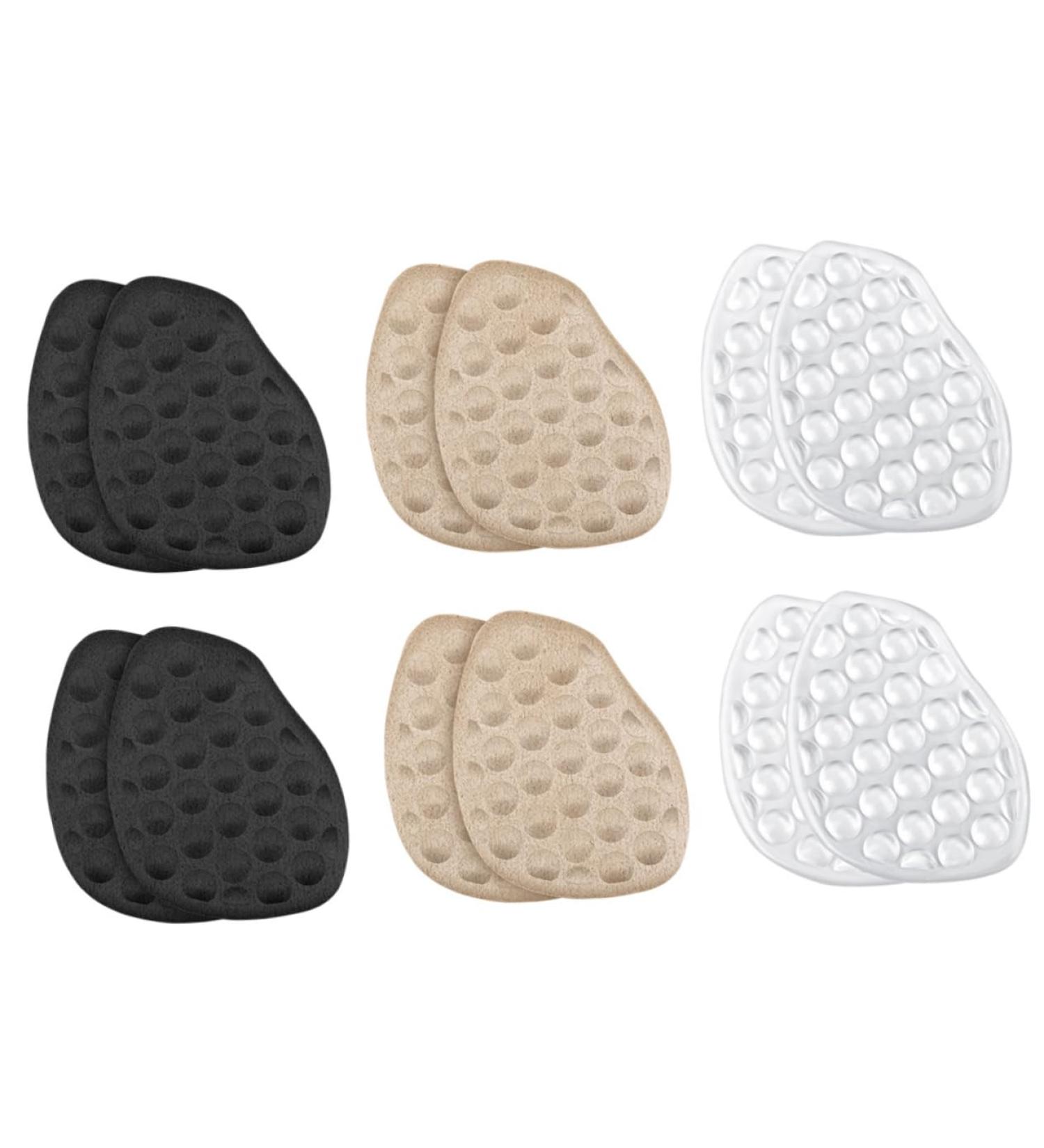 Minkissy 6 Pairs High Heel Cushions - Comfortable Metatarsal Foot Pads for Women | Nonslip Forefoot Shoe Inserts in Assorted Colors - Buy Online on GoSupps.com