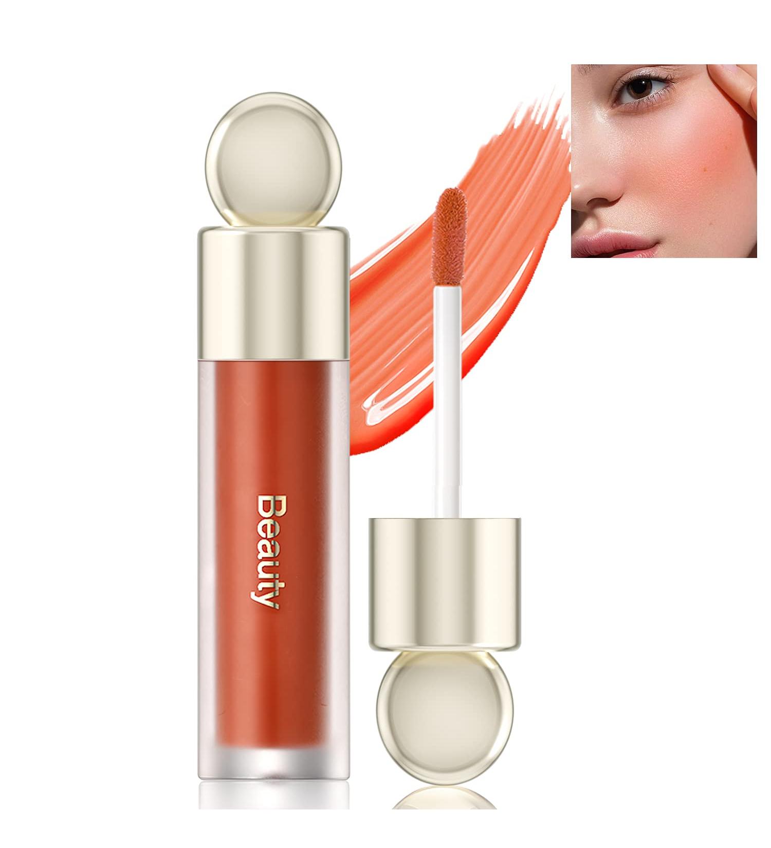 Light Pink Liquid Blush for Cheeks Xcreando Soft Cream Blush Matte Effect Natural Blush Tint with Dewy Finish Long-Wearing Cheek Tint Blendable Blush Oil for Face Makeup(Apricot) #5 Orange - Buy Online on GoSupps.com