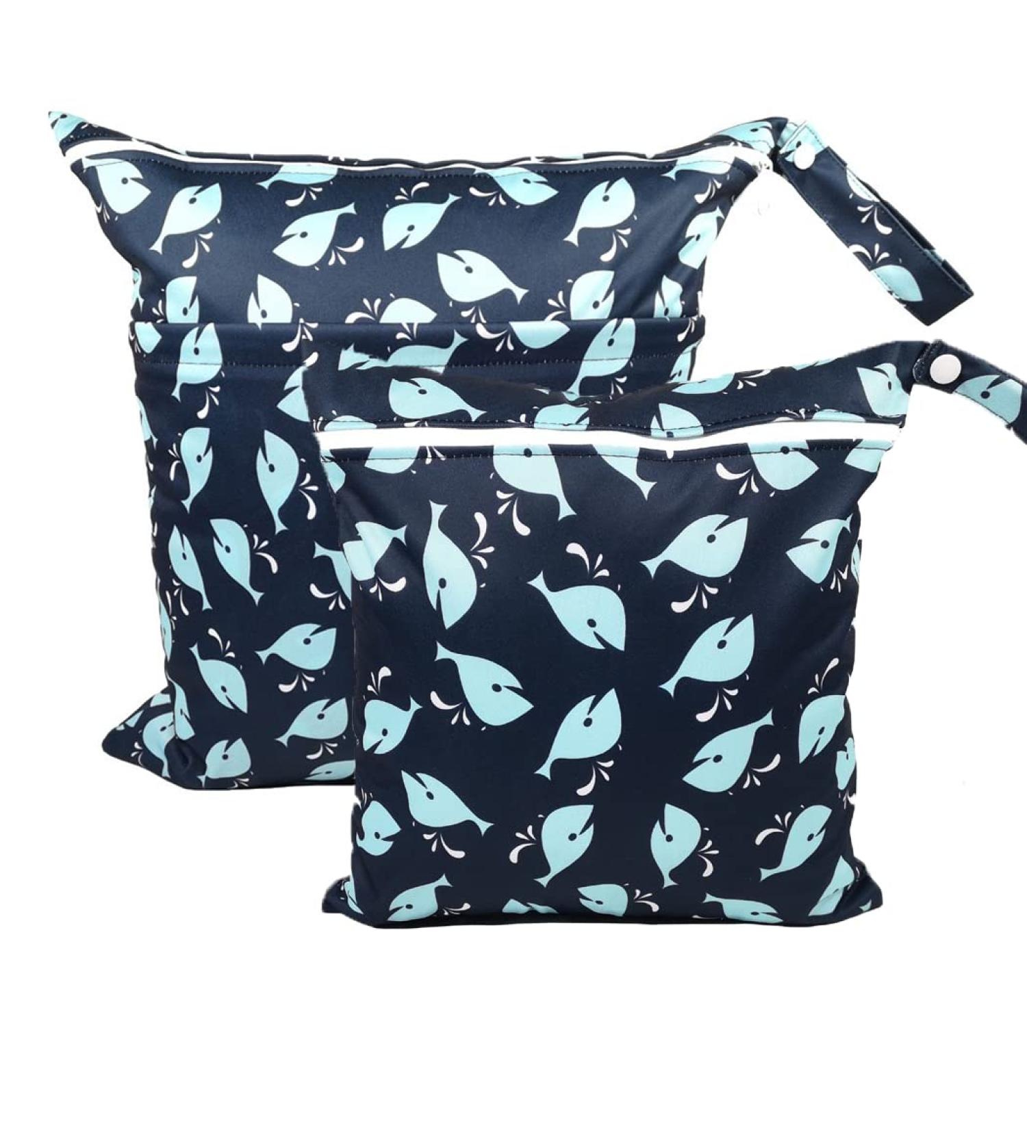 Trasun Wet Bag Diaper Bags - Waterproof & Washable Organizer for Toddlers | Perfect for Travel Gym Beach & Pool (Dolphin Medium) - Buy Online on GoSupps.com