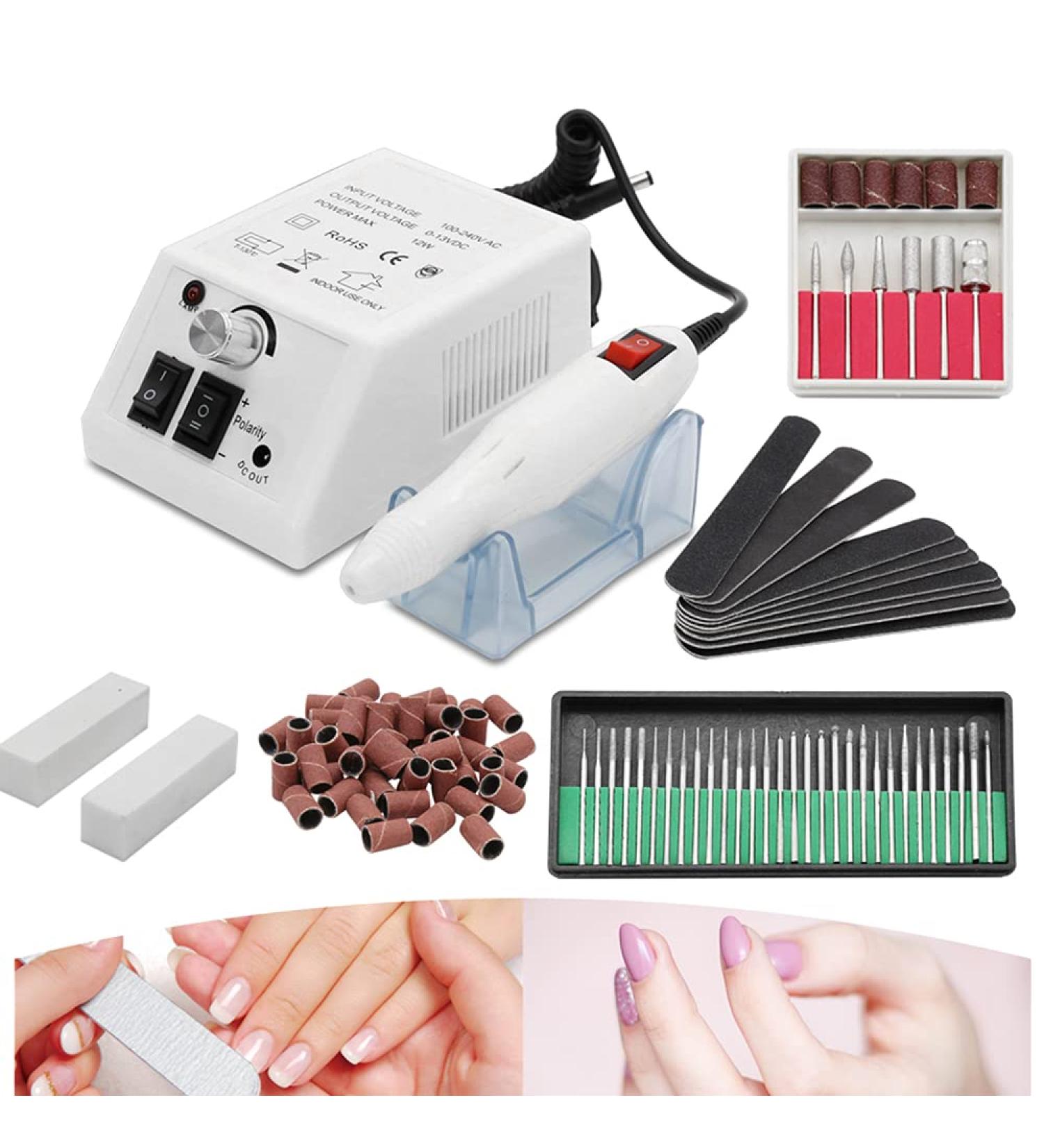 Swanew Electrical Nail Cutter for Gel Nails - Low Noise 20 000 RPM Professional Nail Studio Tool - White 12W - Buy Online on GoSupps.com