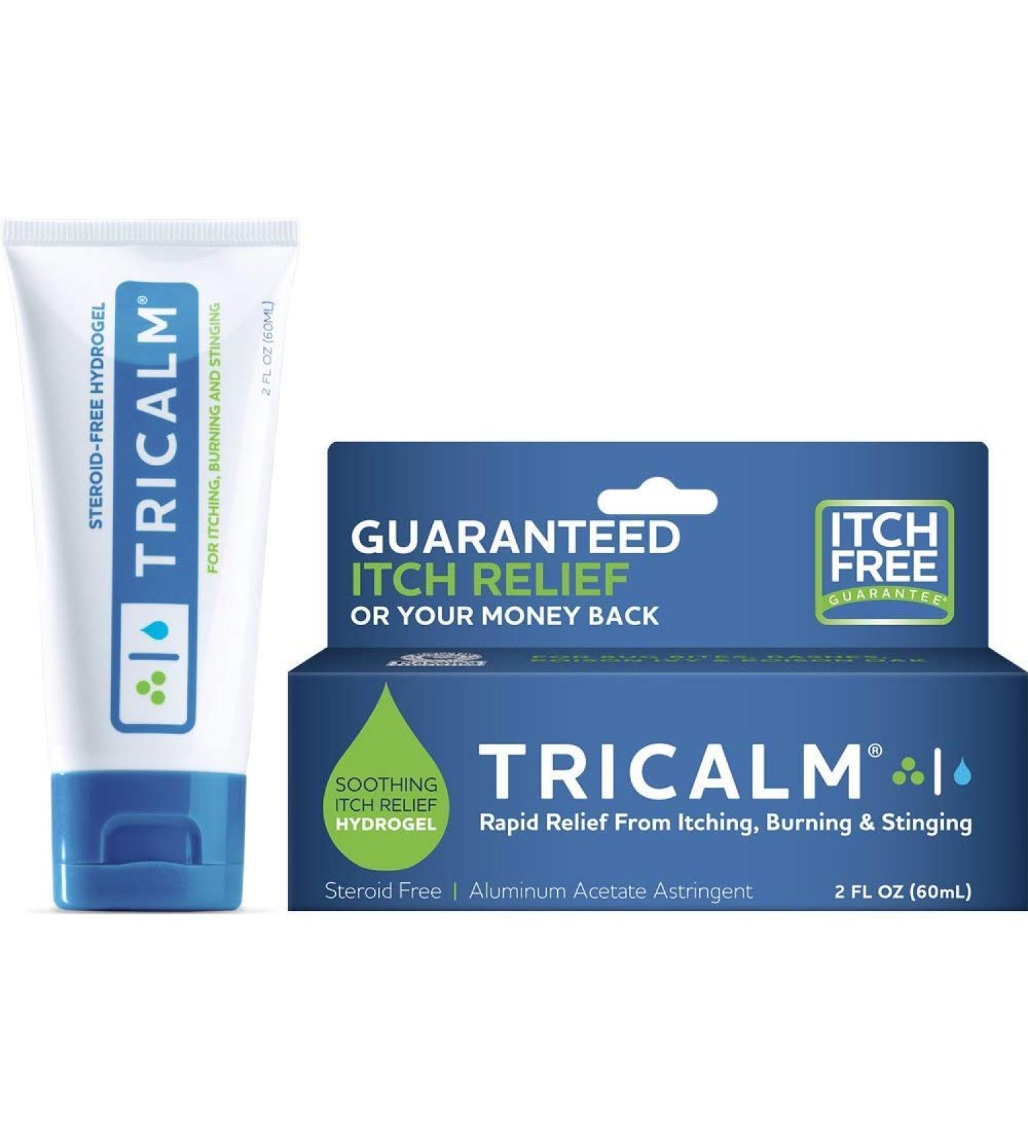 Tricalm Hydrogel Aluminum Acetate Astringent - 2 oz Pack of 2