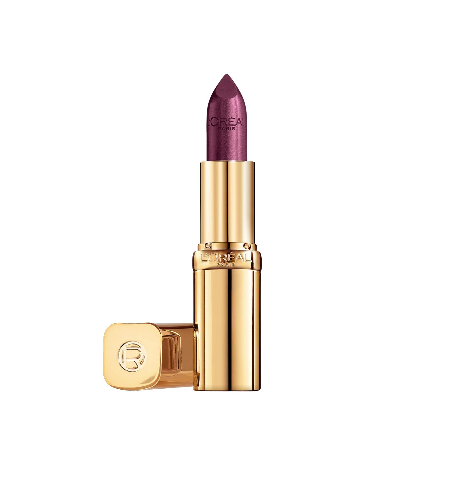 L'Or al Paris Color Riche Satin Smooth Lipstick Moisturising Pure Pigment Lip Colour With Omega 3 & Vitamin E 153 Rendezvous Purple 1 count (Pack of 1) - Buy Online on GoSupps.com