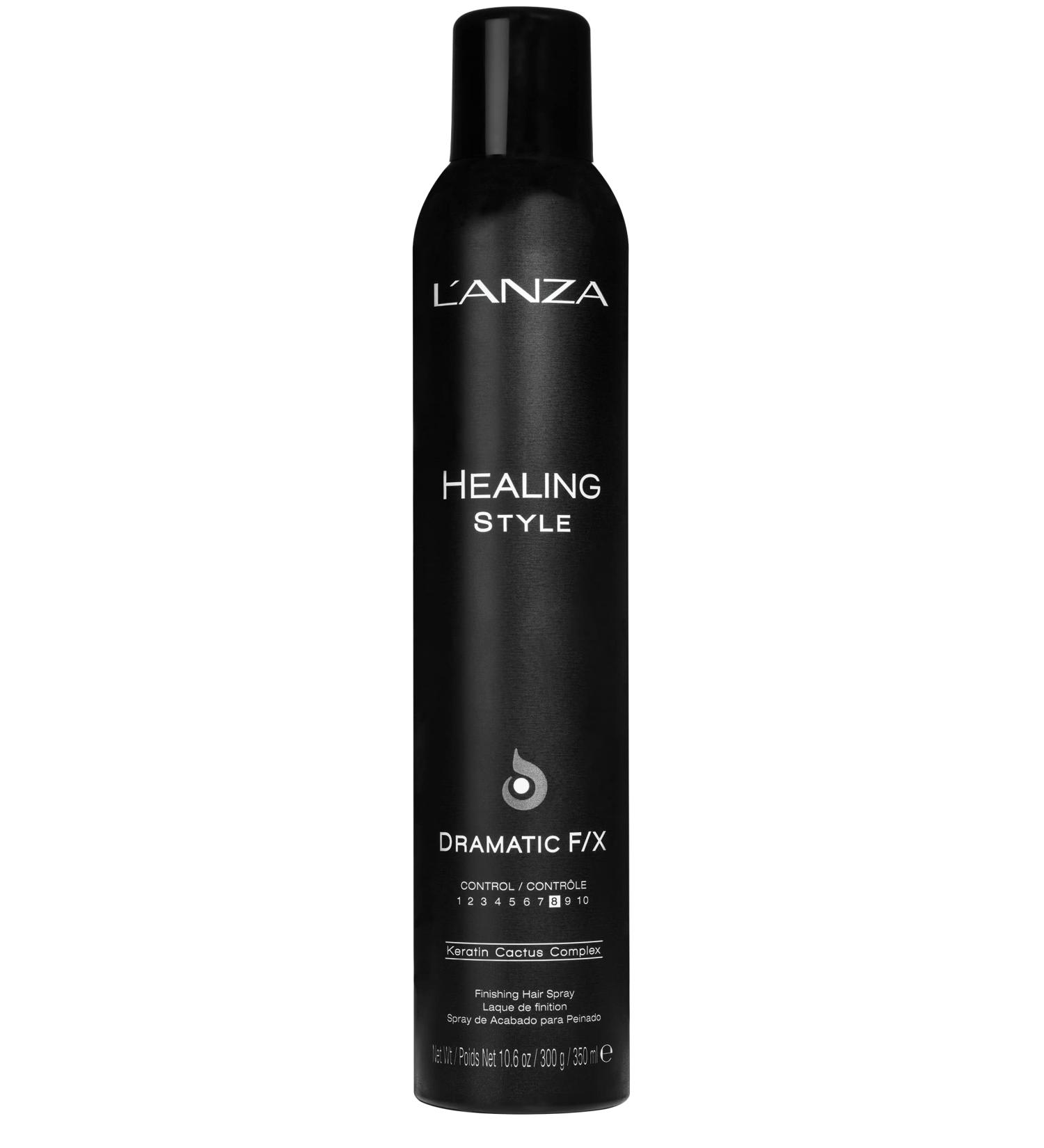 L'ANZA Healing Style Dramatic F/X Hair Spray - Strong Hold, Frizz Control, Nourishing & UV/Heat Protection - 10.6 oz - Buy Online on GoSupps.com