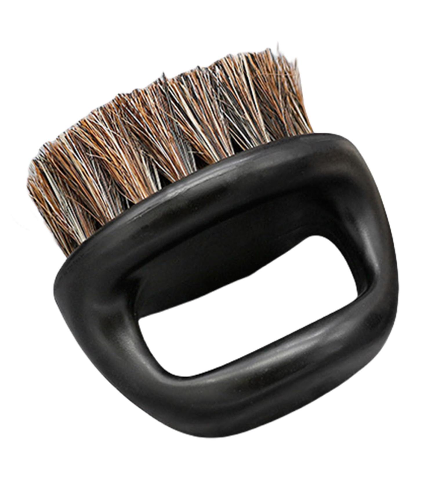 Professional Men's Beard Care Brush Bristles With Ergonomic Handle Comforable Mustache Grooming Tool Black Handle Black H - Buy Online on GoSupps.com