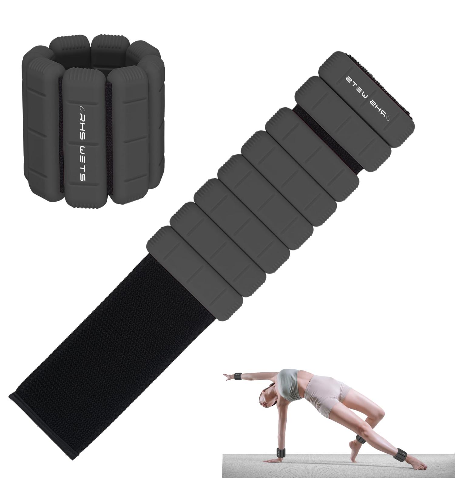 EU-Patient Portable Weight Cuffs - Set of 2 (0.5kg & 1kg) | Stylish Ankle Weights for Yoga Dance Aerobics Running - Perfect for Men & Women - Buy Online on GoSupps.com