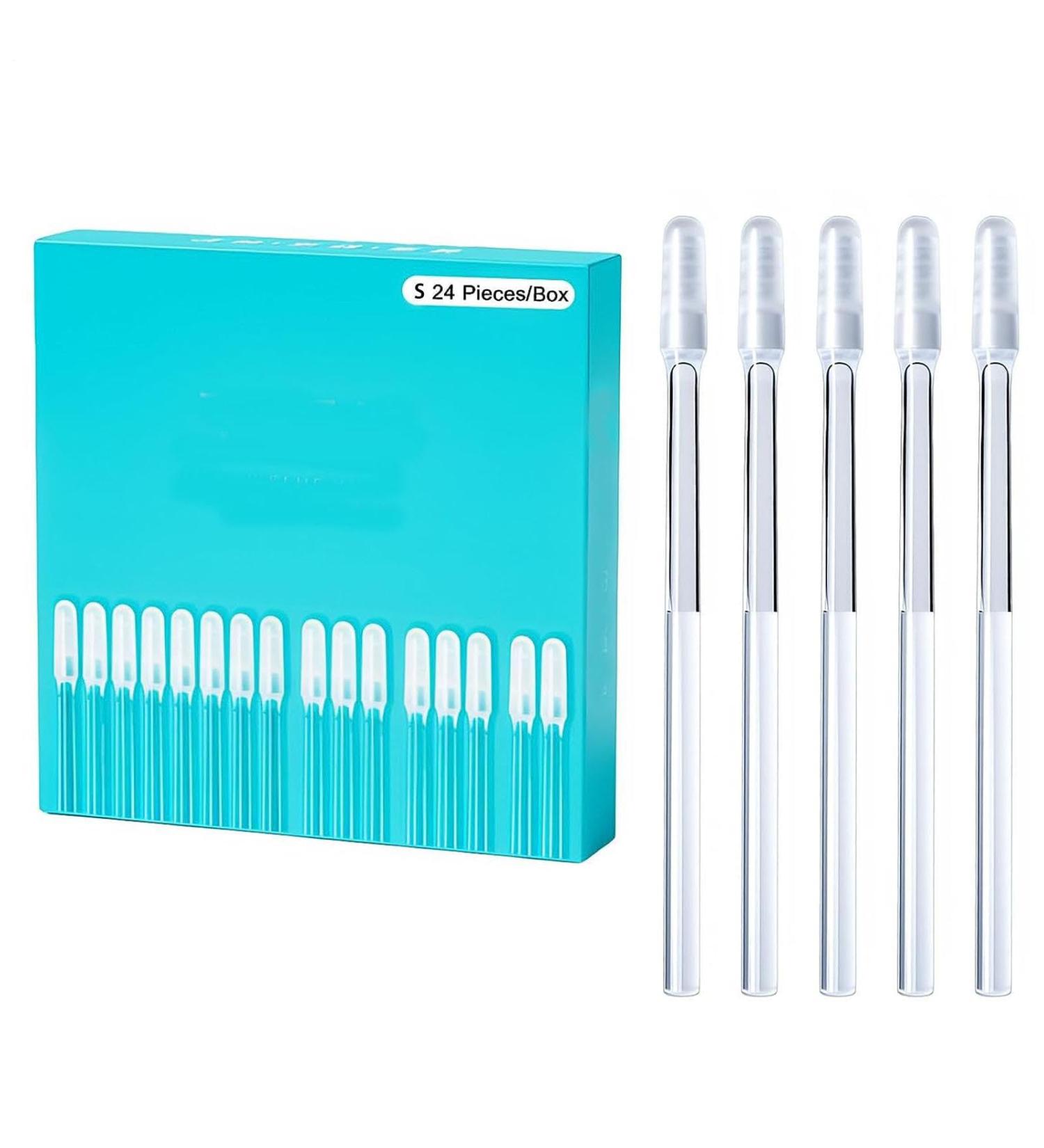 Adults Ear Cleaner - 24Pcs Ear Wax Removal Sticks | Reusable Sticky Earr Pick | Resin Tip Ears Wax Removal Tool | Transparent Sticky Ears Cleaning Stick | Earwax Removall Stick For Adults And Children - Buy Online on GoSupps.com