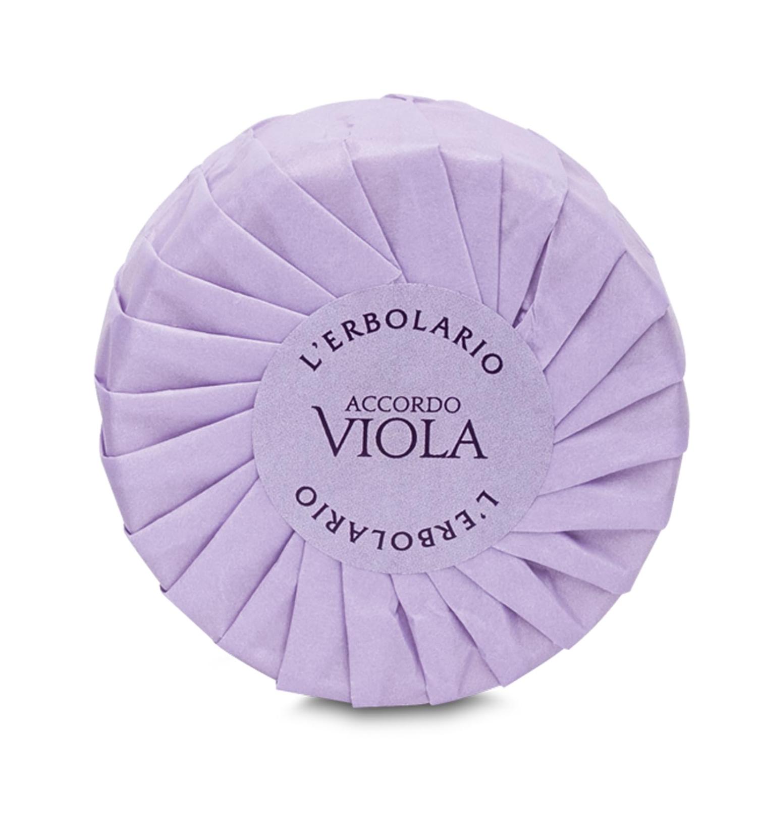 LErbolario Perfumed Soap Accordo Viola | Floral Powdery Scent | 3.5 oz Moisturizing Bar Soap with Violet Extracts | Cruelty-Free International Shipping - Buy Online on GoSupps.com