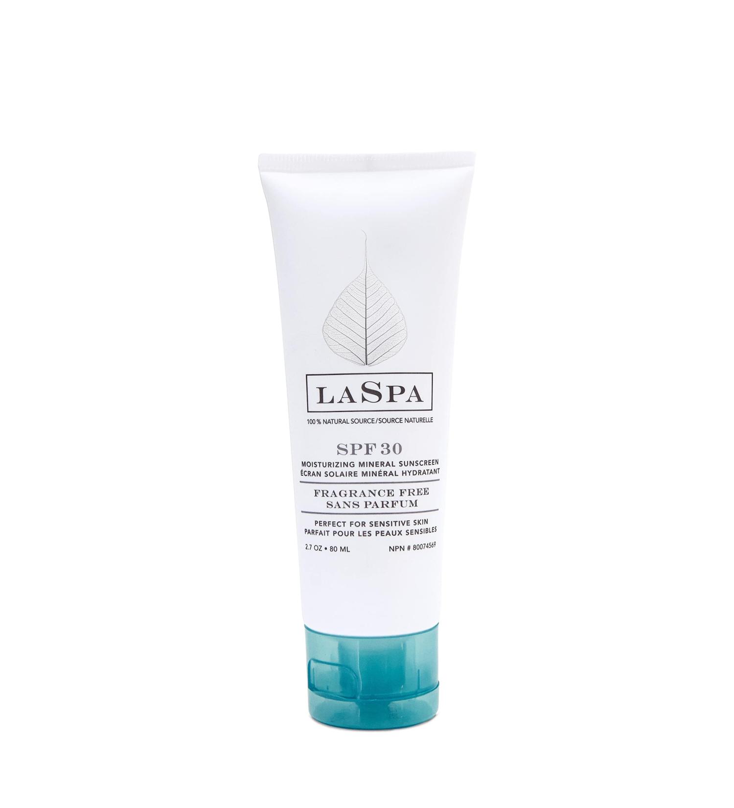 LASPA SPF30 Mineral Sunscreen | Broad Spectrum UVA/UVB Protection for Sensitive Skin | Non-Comedogenic Fragrance-Free & Hypoallergenic | 2.7oz - Buy Online on GoSupps.com