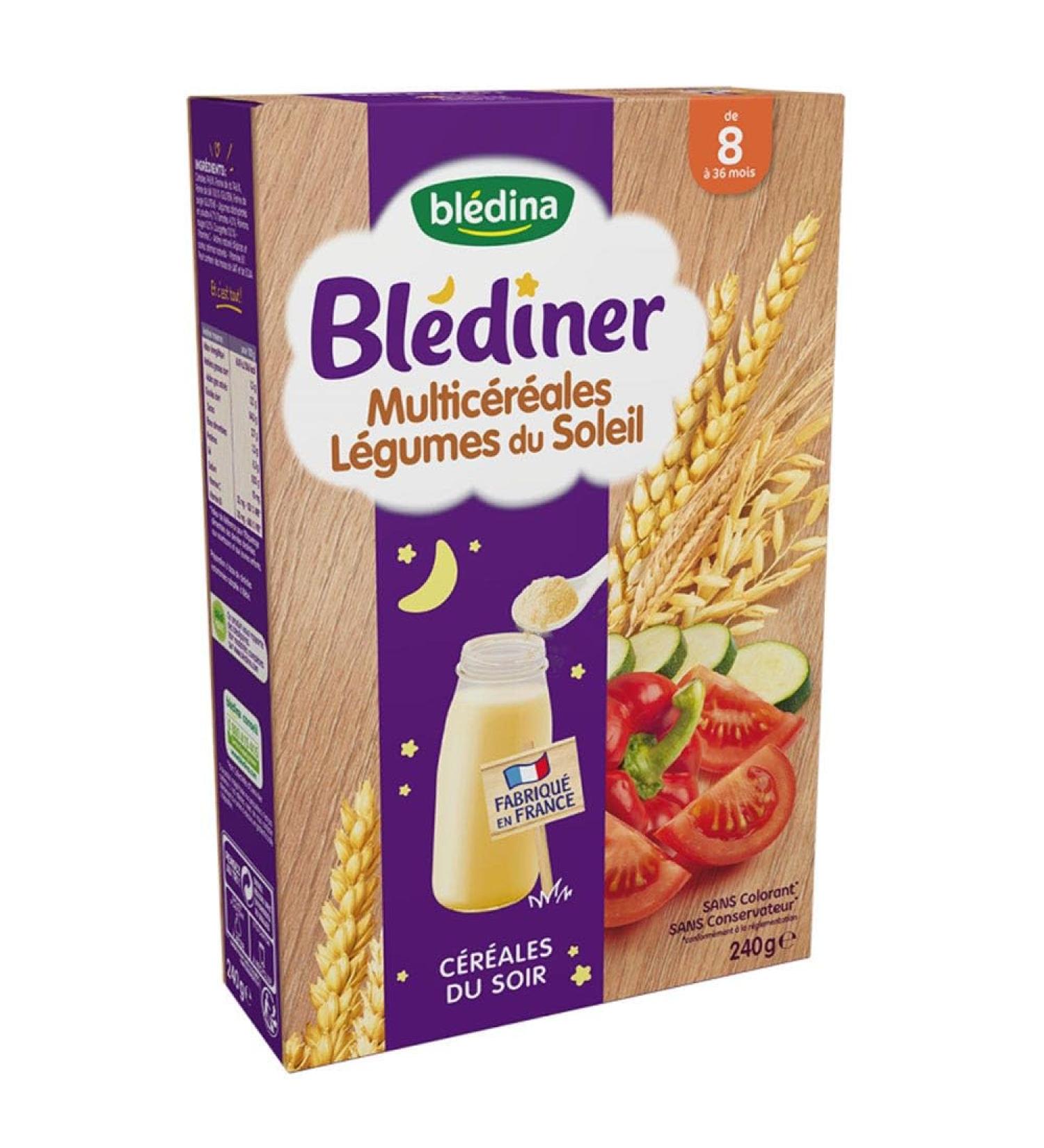 Blédina Evening Cereals Multicereals Sun Vegetables From 8 Months Blediner 240g