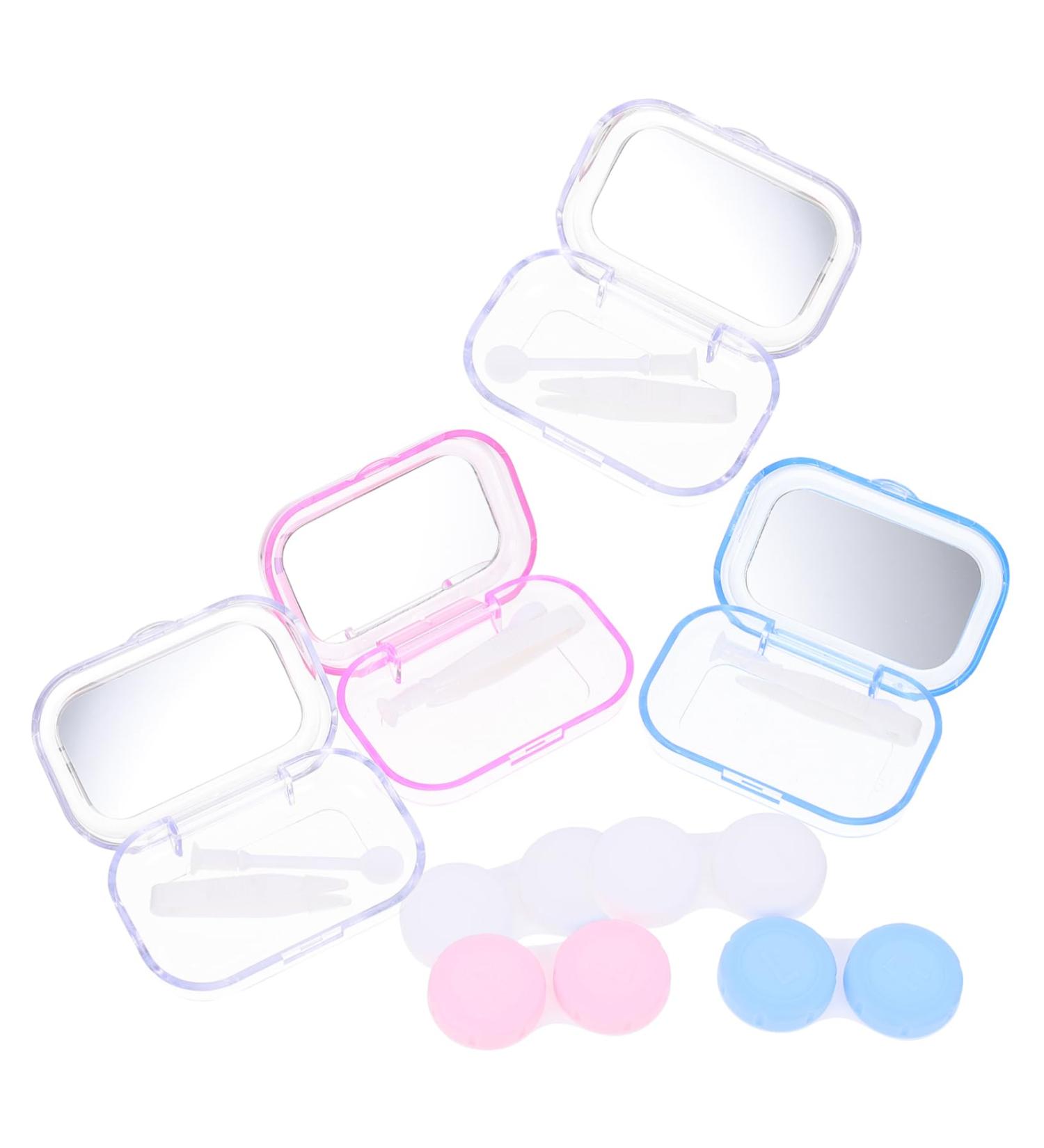 ULTECHNOVO 12-Box Cartoon Pupil Contact Lens Case Set - Remover & Cleaner - Travel-Friendly Lens Holder in Assorted Colors | Durable PP Plastic - Buy Online on GoSupps.com