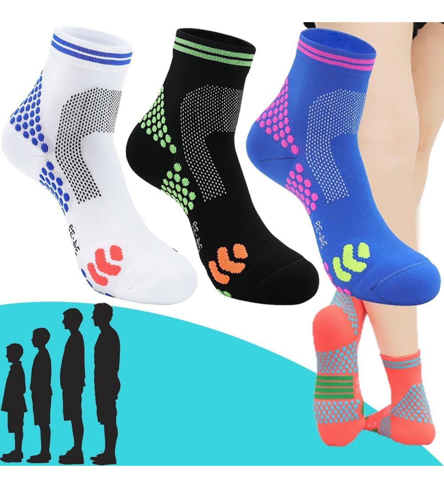 Titanium Ion Heightening Booster Socks - Far Infrared Technology - 1 Pair - Tourmaline Slimming Health Sock - Cushioned Soles - 3 Pairs - Buy Online on GoSupps.com