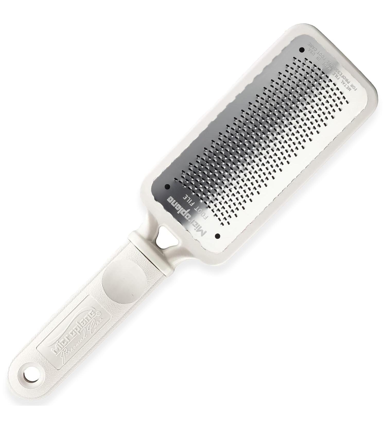 Microplane Colossal Pedicure Rasp Foot File - White | Exfoliating Foot Care Tools - International Shipping Available - Buy Online on GoSupps.com