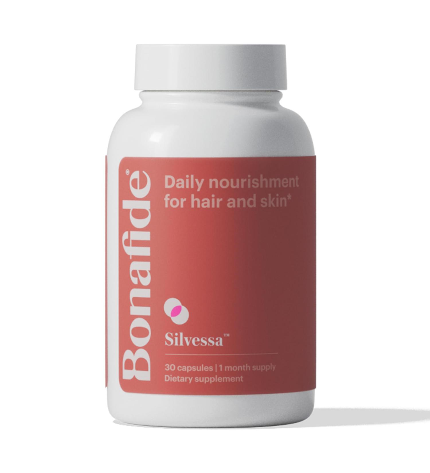 Bonafide Silvessa Hair & Skin Support Capsules | Hormone-Free & Drug-Free Nourishment for Menopause | 30-Day Supply - Buy Online on GoSupps.com