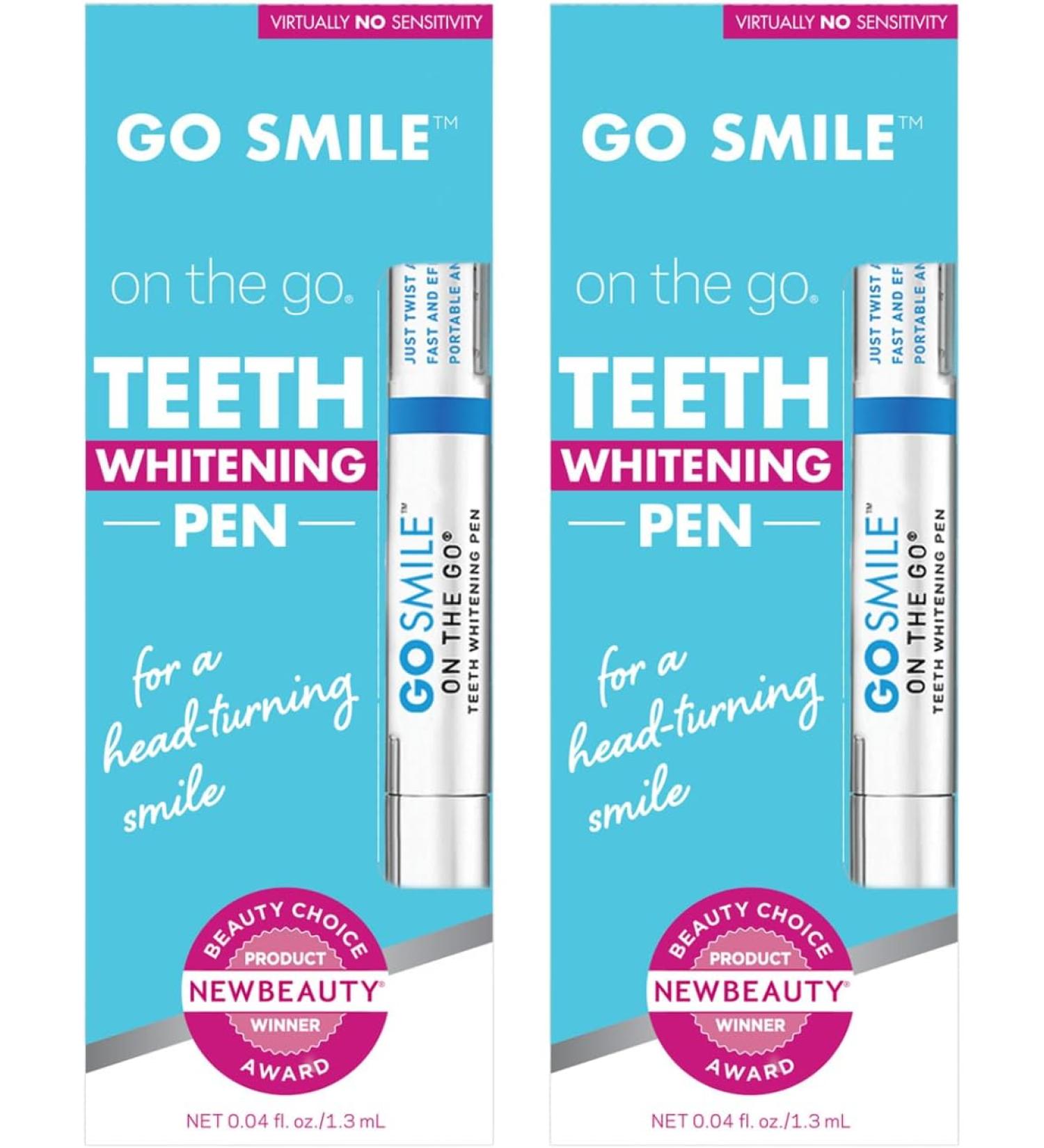 GO Smile On The Go Teeth Whitening (Whitening Pen - Pack of 2 - Buy Online on GoSupps.com