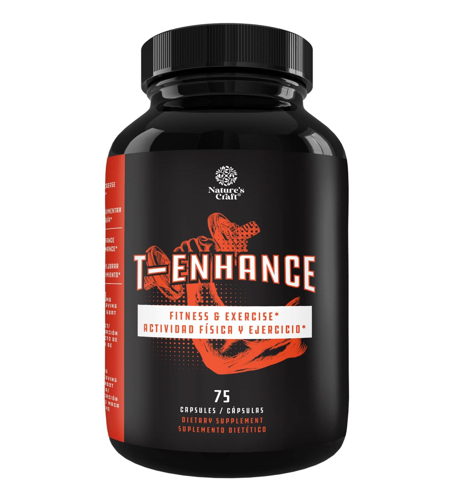 Aumento de Testosterona Masculina - Suplemento de Mejora con Hierba de Cabra en Celo Ra z de Maca y Longjack Tongkat Ali - Env o Internacional - Buy Online on GoSupps.com