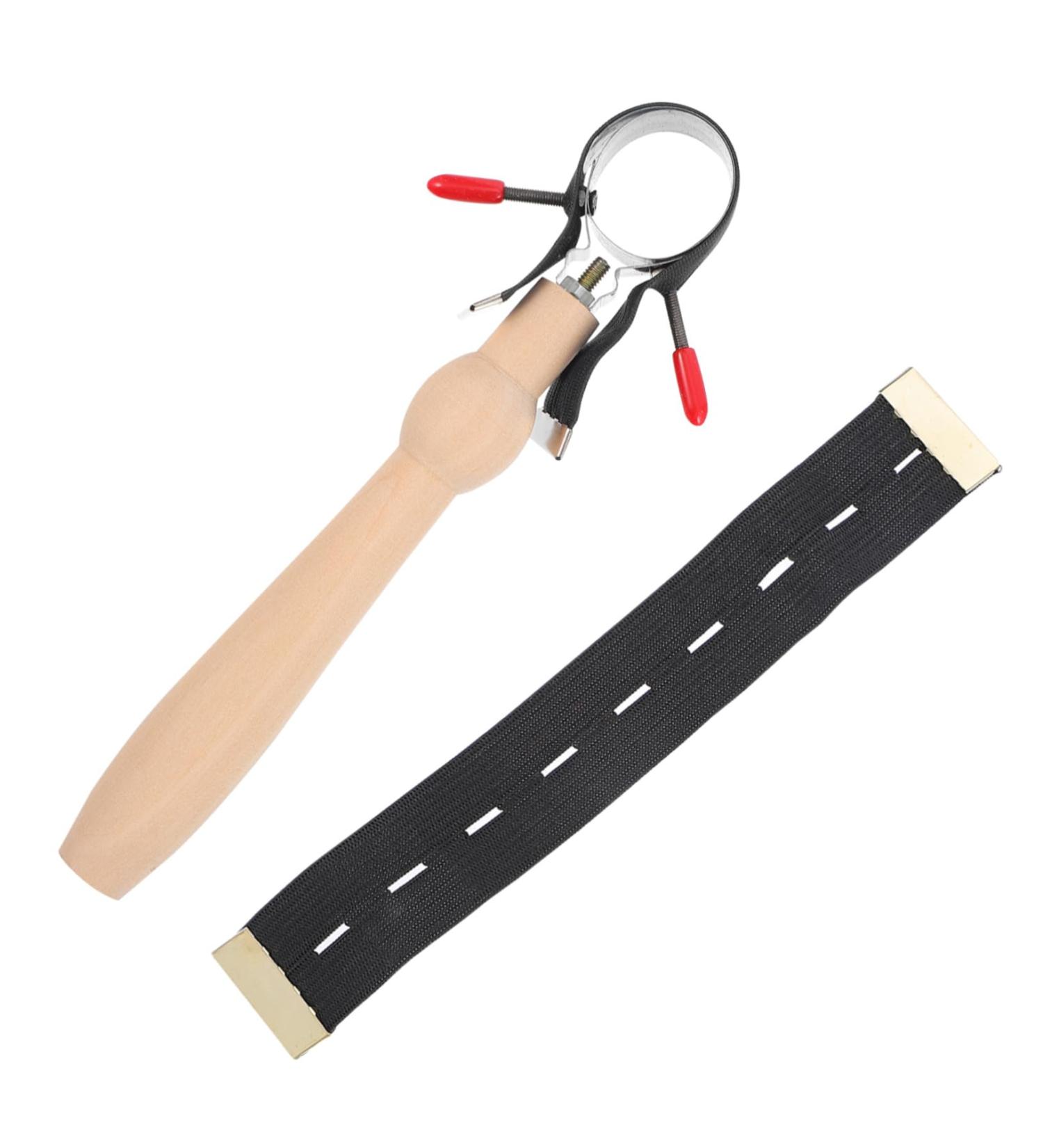 TOVINANNA Moxibustion Stand Set - Stainless Steel Moxa Stick Holder & Face Massage Tool | Skin Care Essentials | 18.2x3cm Black - Buy Online on GoSupps.com