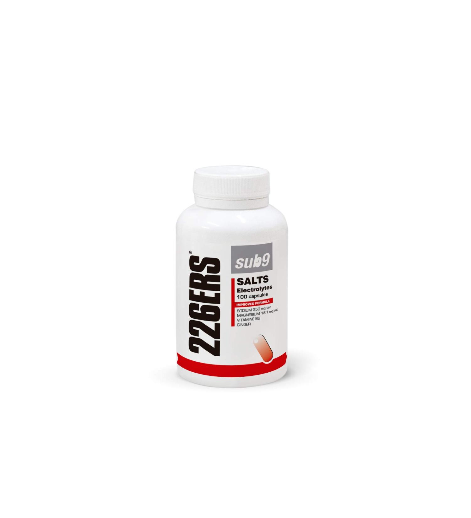 226ERS - Sub9 Electrolyte Salts Mineral Salts and Electrolytes for Athletes Ginger Dietary Supplement Vitamins & Minerals Dehydration & Cramps Gluten Free 100 Capsules - Buy Online on GoSupps.com