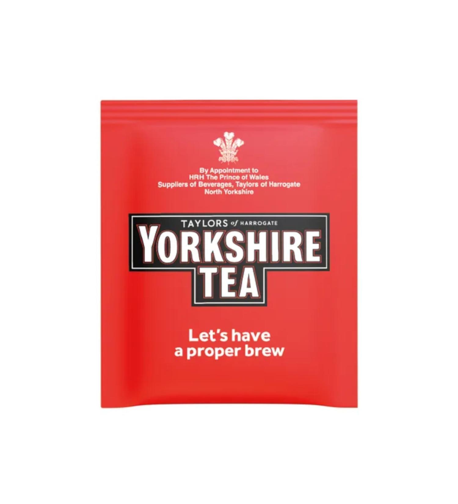 Yorkshire Individually Wrapped & Tagged Tea Bags (50 pack) - Buy Online on GoSupps.com