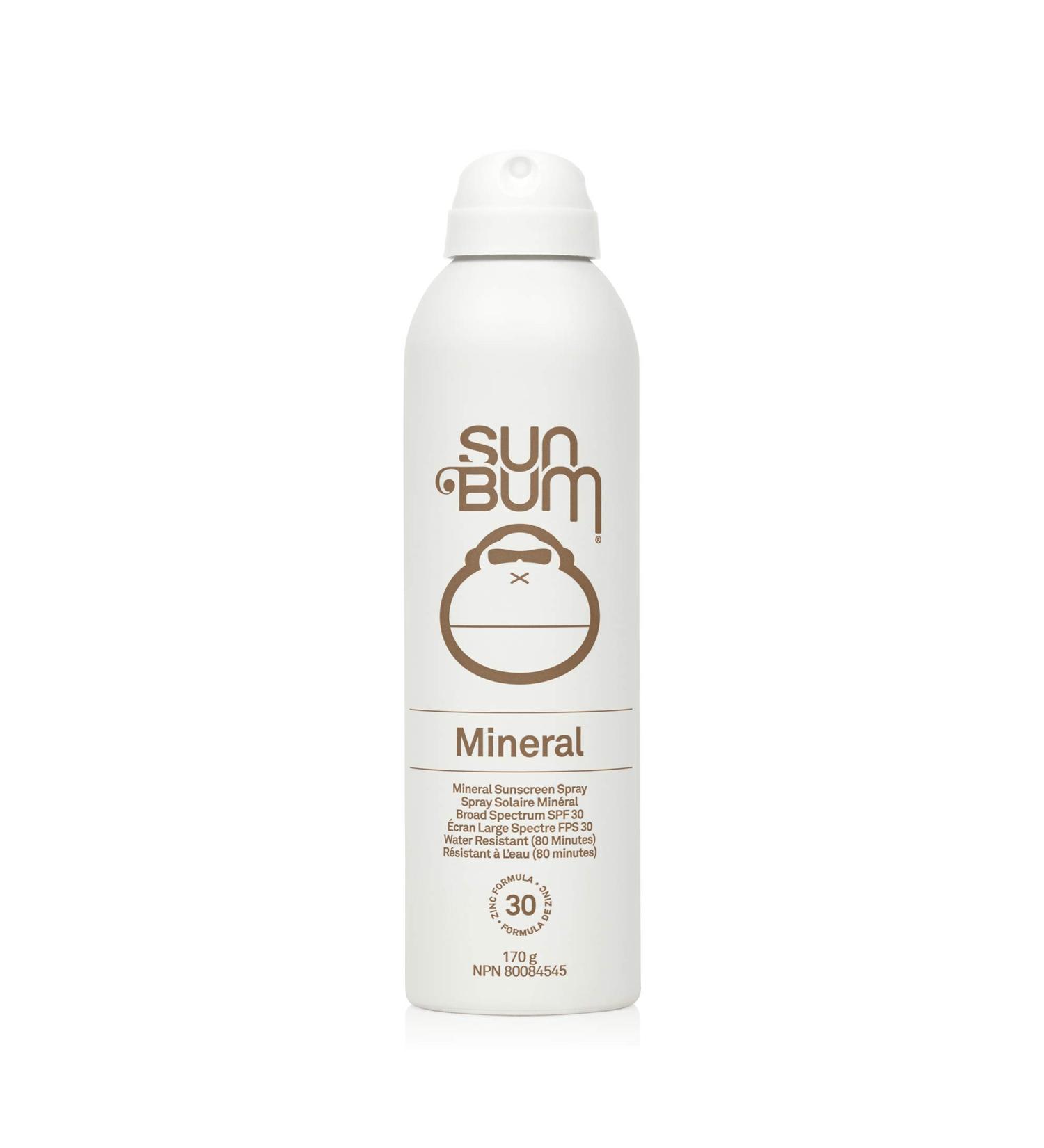 Sun Bum Mineral Spf 30 Sunscreen Spray | Vegan and Reef friendly (Octinoxate & Oxybenzone Free) Broad Spectrum Natural Sunscreen with Uva/uvb Protection | 6 Oz 6 ounces - Buy Online on GoSupps.com
