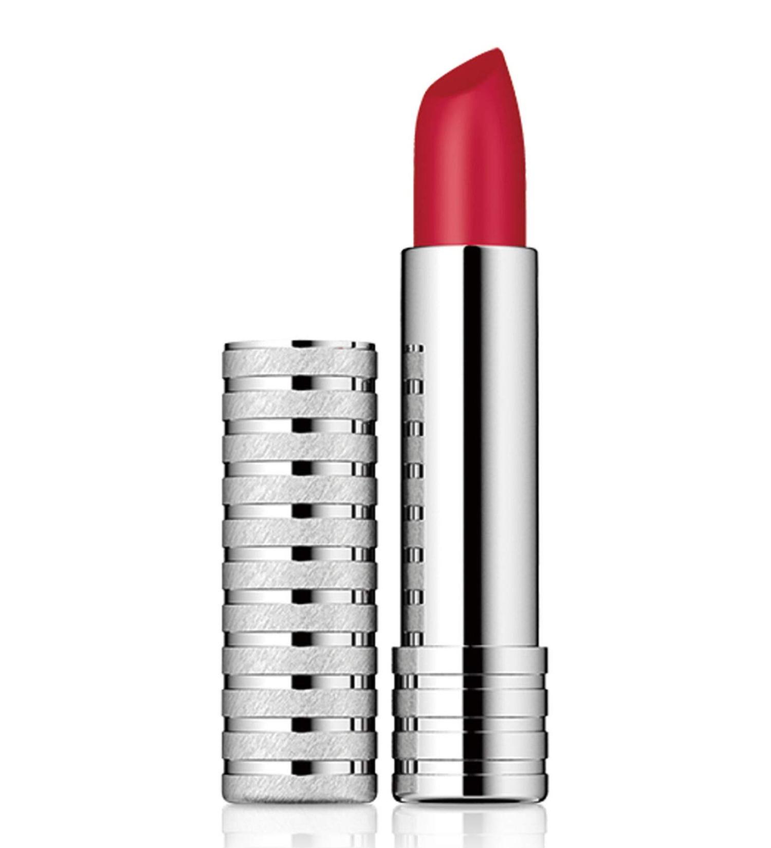 Clinique Long Last Soft Matte Lipstick - Matte Crimson | Red or Green Tube - Buy Online on GoSupps.com