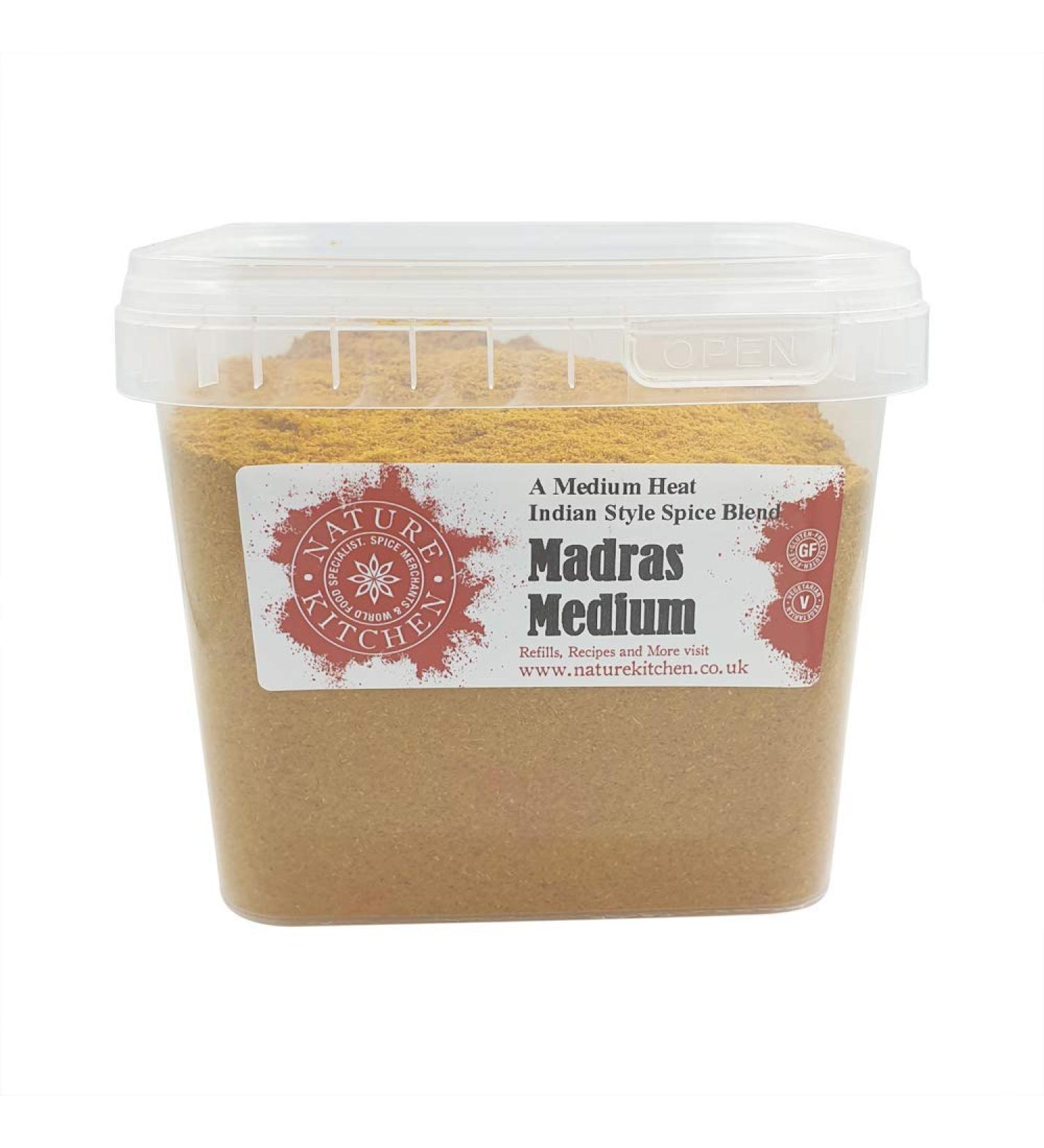 Nature Kitchen Madras Medium Seasoning Blend 500g - Gluten-Free & Vegan Cooking Spices for Marinades, Sauces, Frying, Baking, and Grilling - Buy Online on GoSupps.com