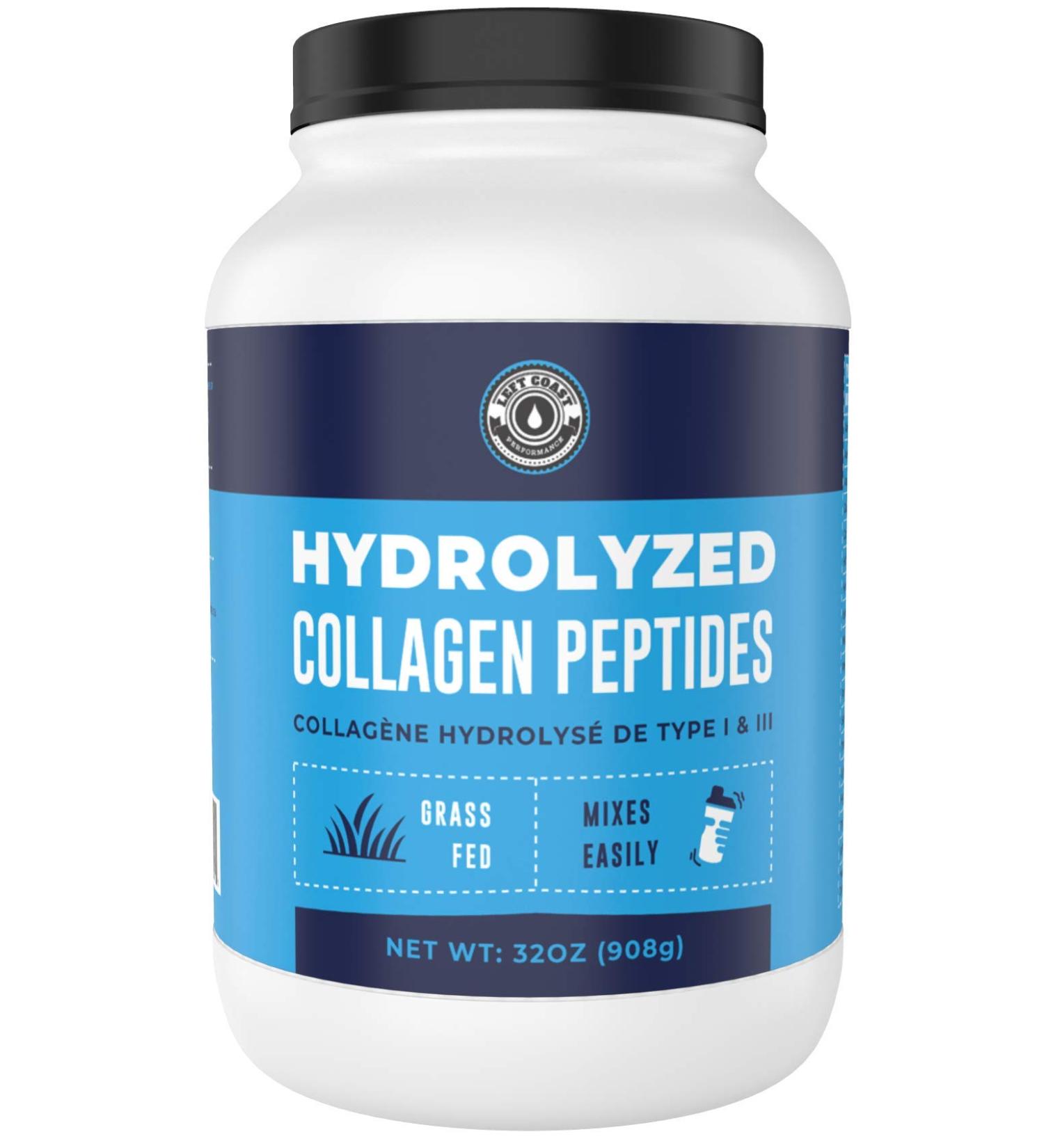 32oz - Hydrolyzed Collagen Peptides 2lbs 908g Value Size - Bovine Grass-Fed Collagen Peptide Protein Powder 80 Servings (Pack of 1) - Buy Online on GoSupps.com