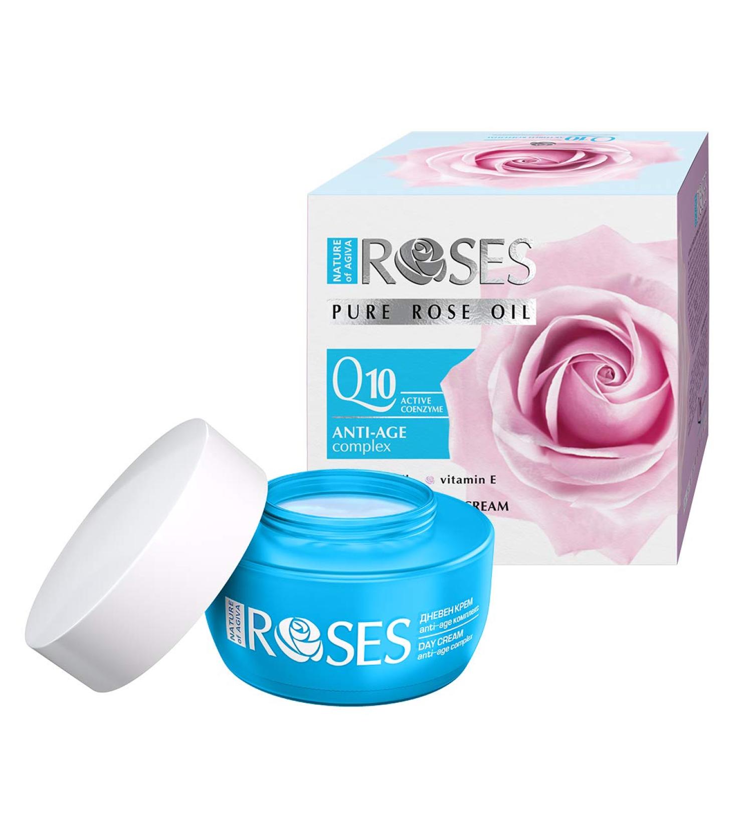 Vitalizing Day Cream SPF 20 with Q10 Rose Oil and Vitamin E 50ml by Nature of Agiva