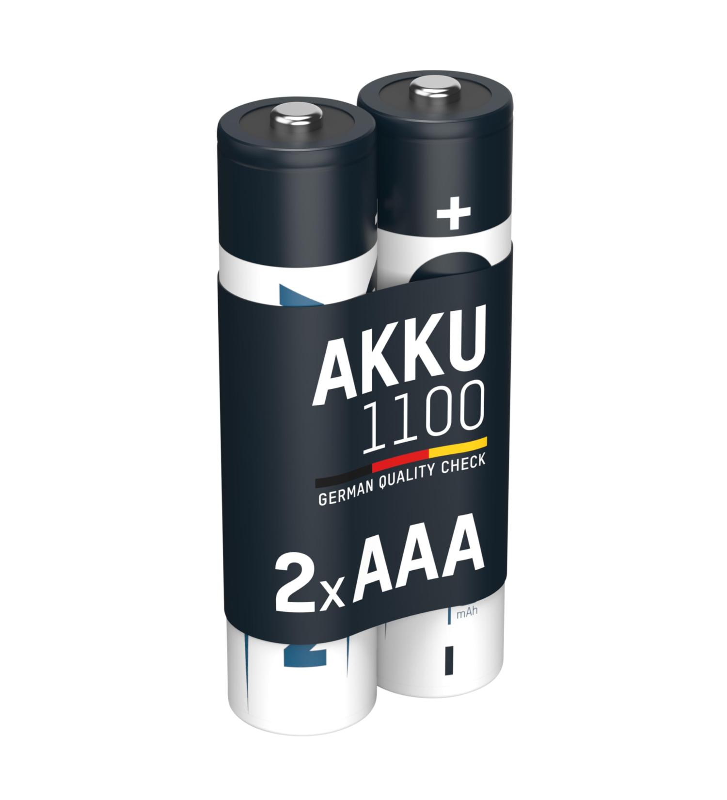 Ansmann 1x2 NiMH AAA Battery 1100 Micro - 1050 mAh Rechargeable | International Shipping Available - Buy Online on GoSupps.com