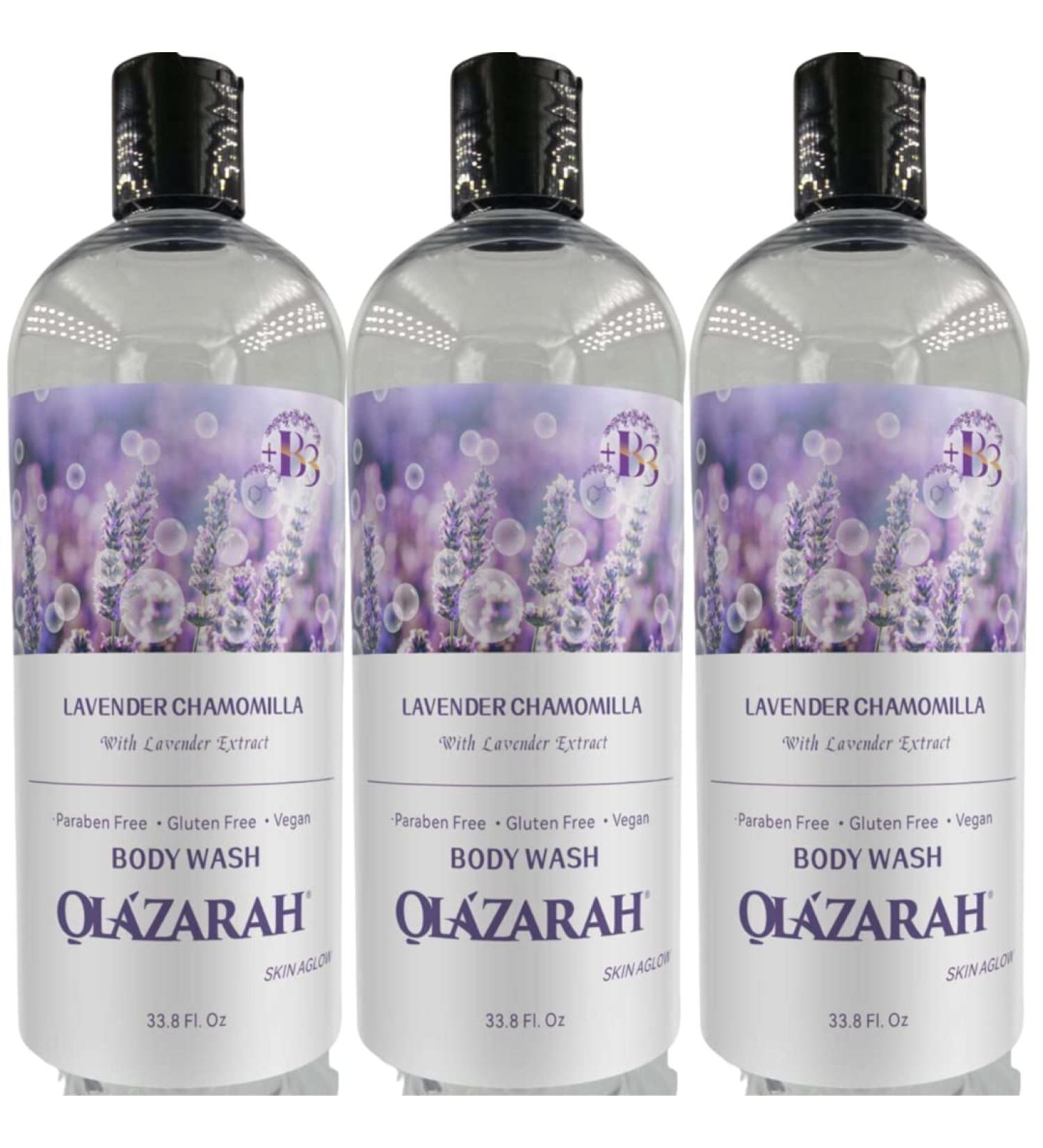 Buy Lavender Chamomilla Body Wash (Lot of 3) - Nourishing & Moisturizing for All Skin Types - Vegan & Paraben-Free - Men & Women - Buy Online on GoSupps.com