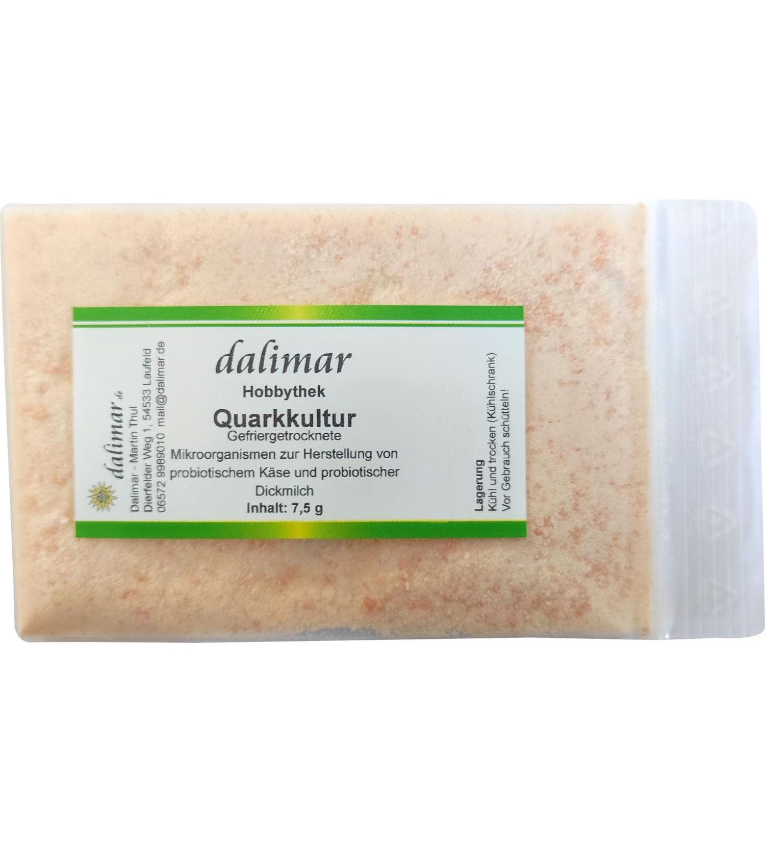 Dalimar Quark Culture ME Mesophilic Culture - Cheese Quark Cream Cheese - 7.5 g