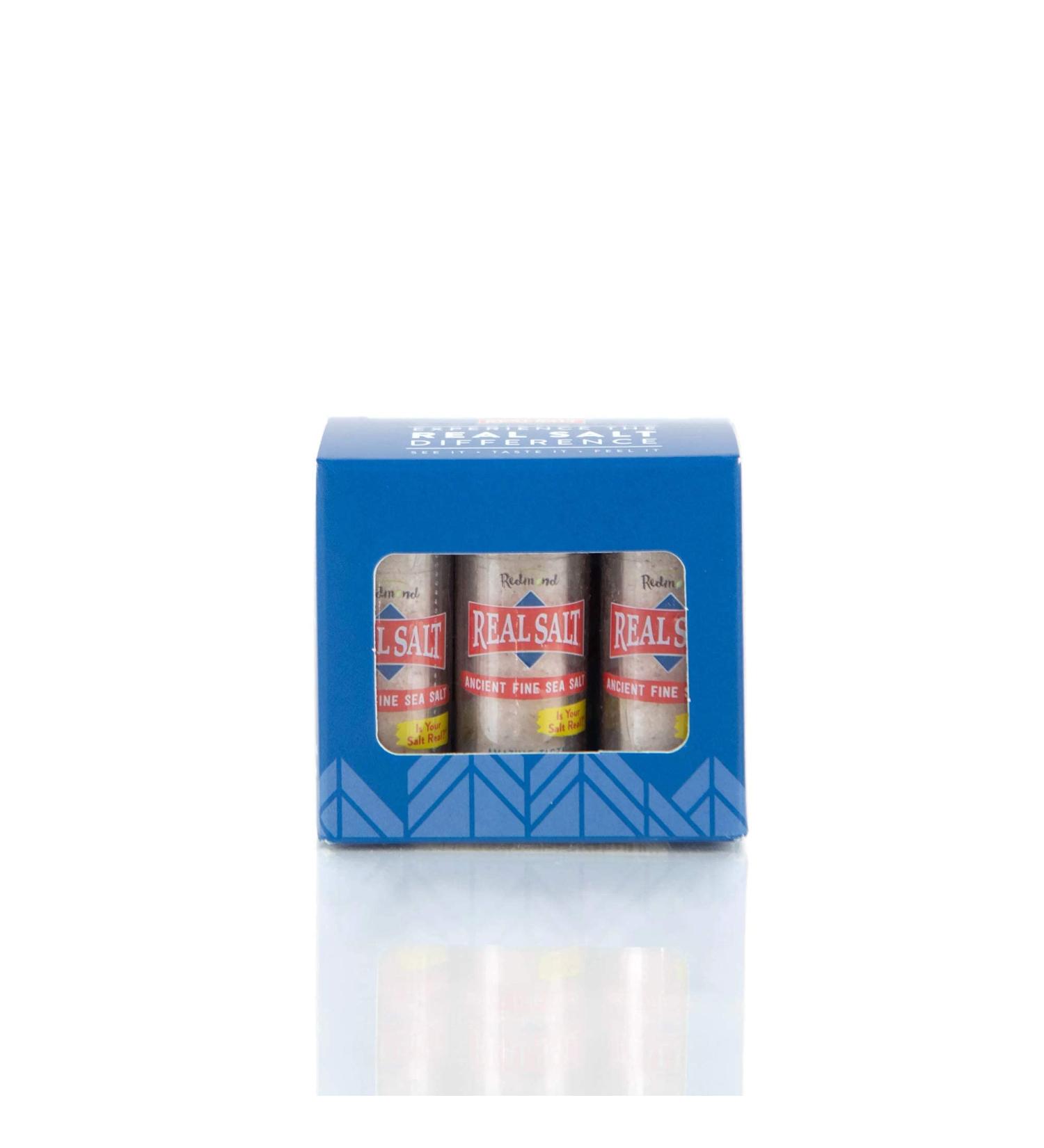 Redmond Real Sea Salt 0.21oz Pocket Shaker 6 Pack - Natural, Unrefined, Gluten-Free - Buy Online on GoSupps.com