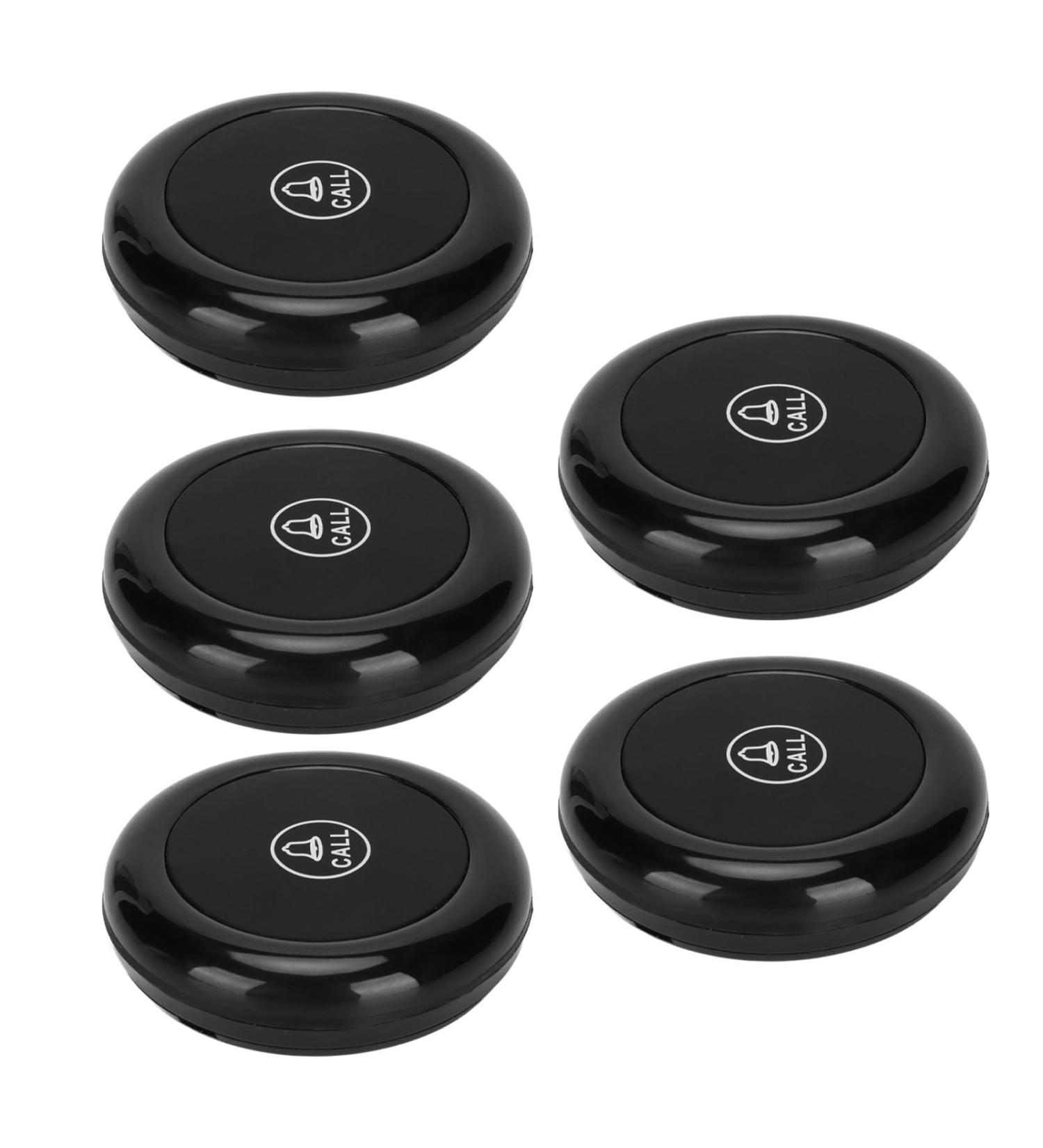 Portable Nursing Care Pager Set - 5 Wireless Call Buttons for Seniors & Hospitality | SOS Personal Alert System for Home Restaurant Caf & Tea House - Buy Online on GoSupps.com