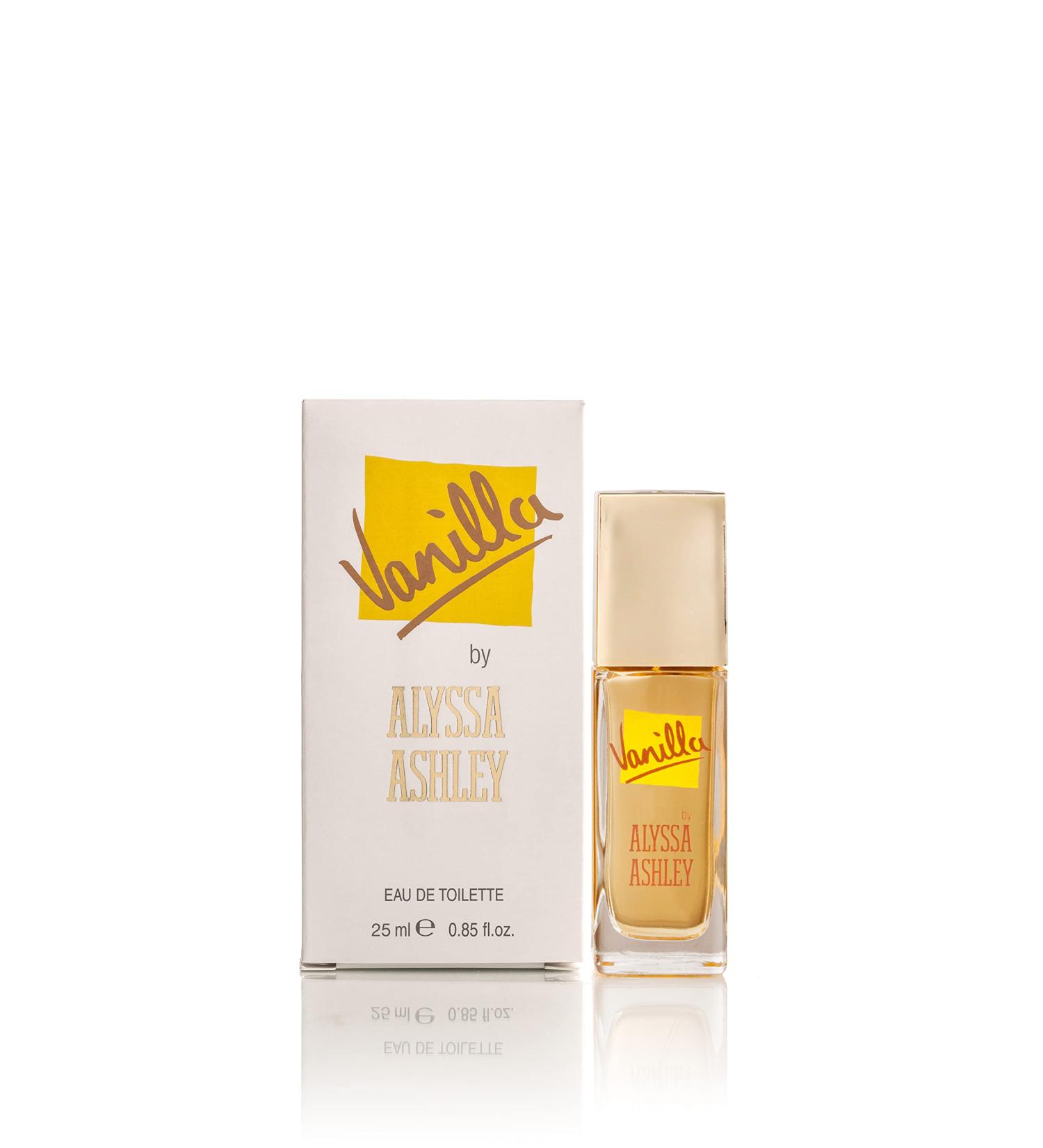 ALYSSA ASHLEY Vanilla - Mini Perfumes for Women - Vanilla Fragrance with White Flowers and White Rose Petals - 0.85 oz EDT Spray - Buy Online on GoSupps.com